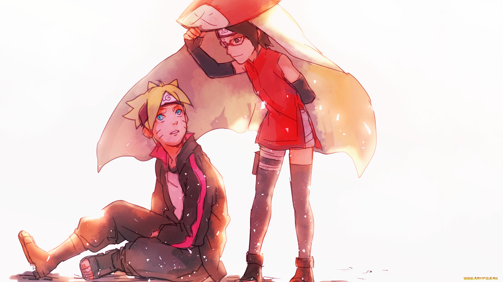 аниме, naruto, боруто, сарада