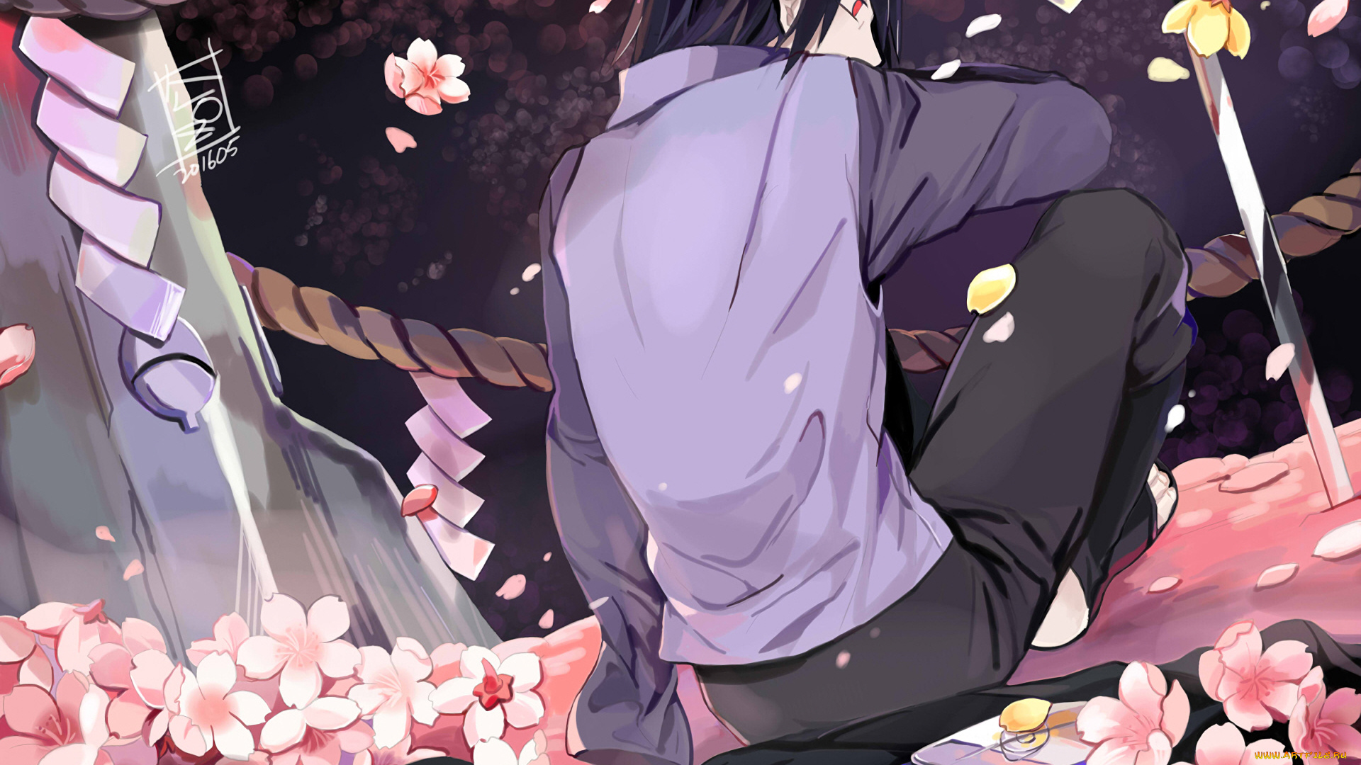 аниме, naruto, саске