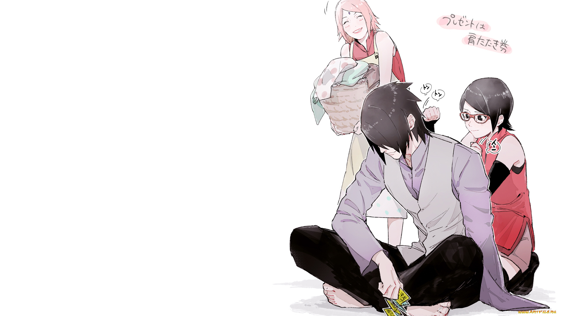 аниме, naruto, семья