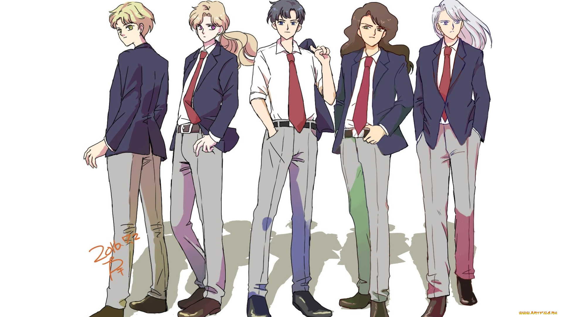 аниме, sailor, moon, парни