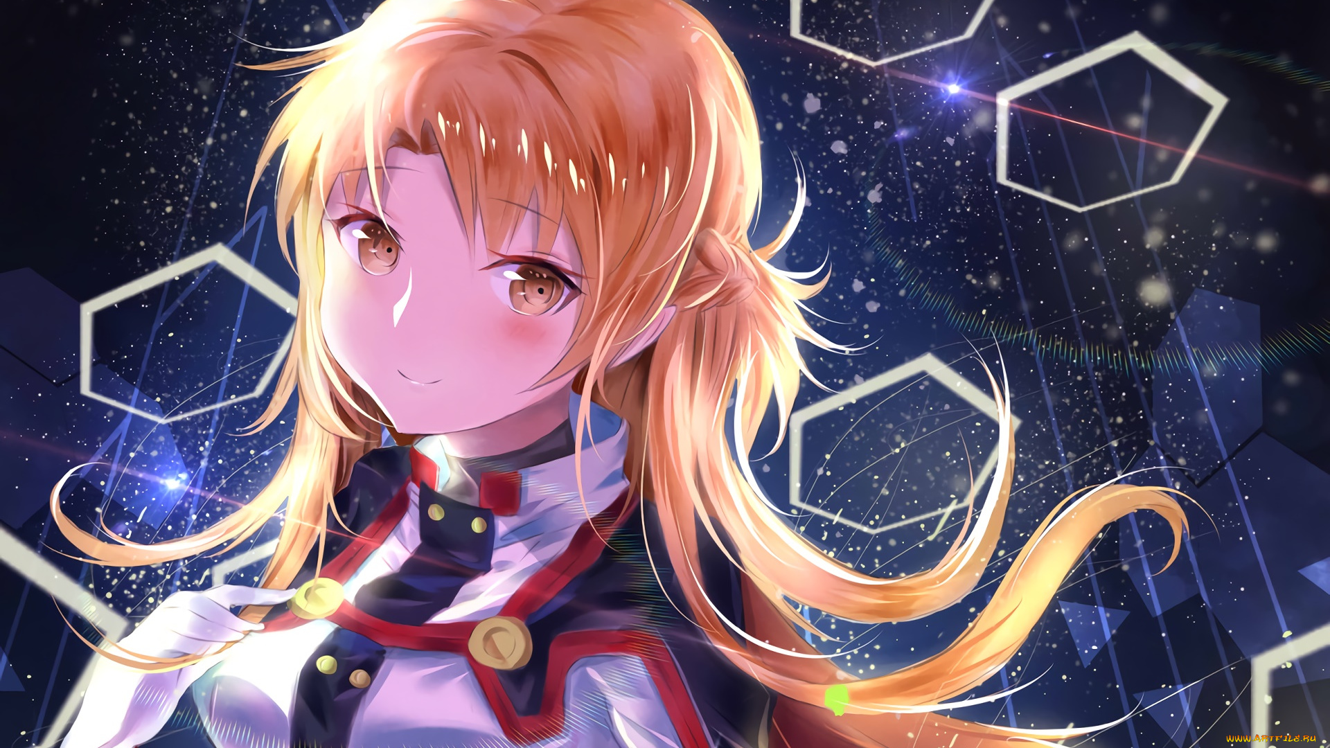 аниме, sword, art, online, девушка, фон, взгляд