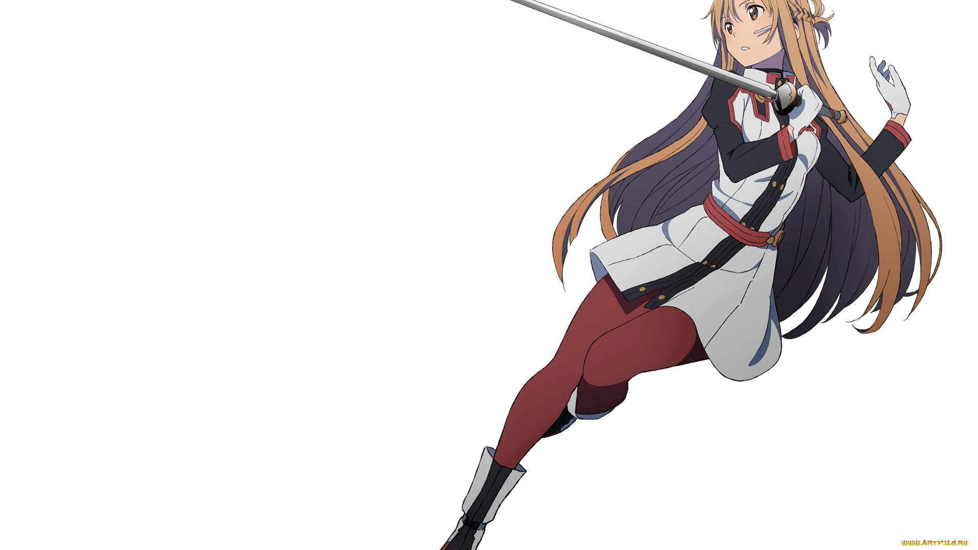 аниме, sword, art, online, фон, взгляд, девушка