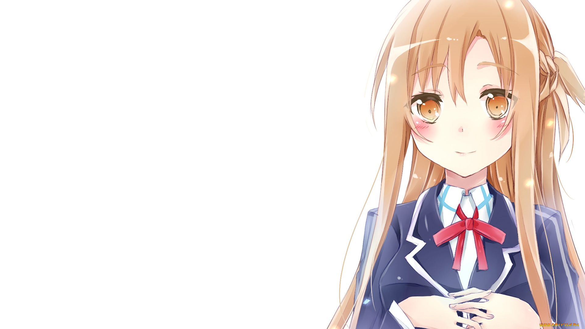 аниме, sword, art, online, взгляд, девушка, фон