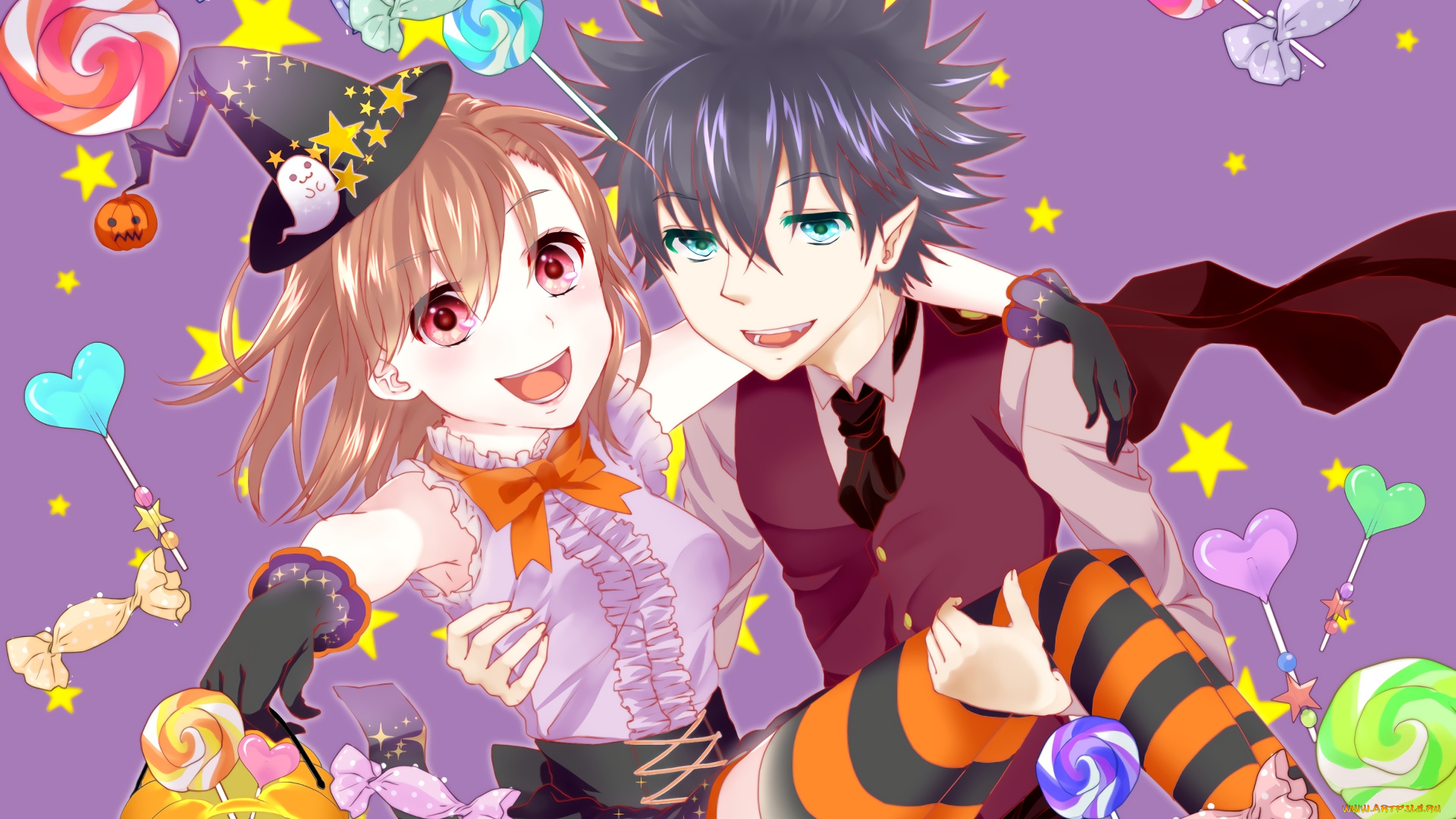 аниме, toaru, majutsu, no, index, девушки, фон, взгляд