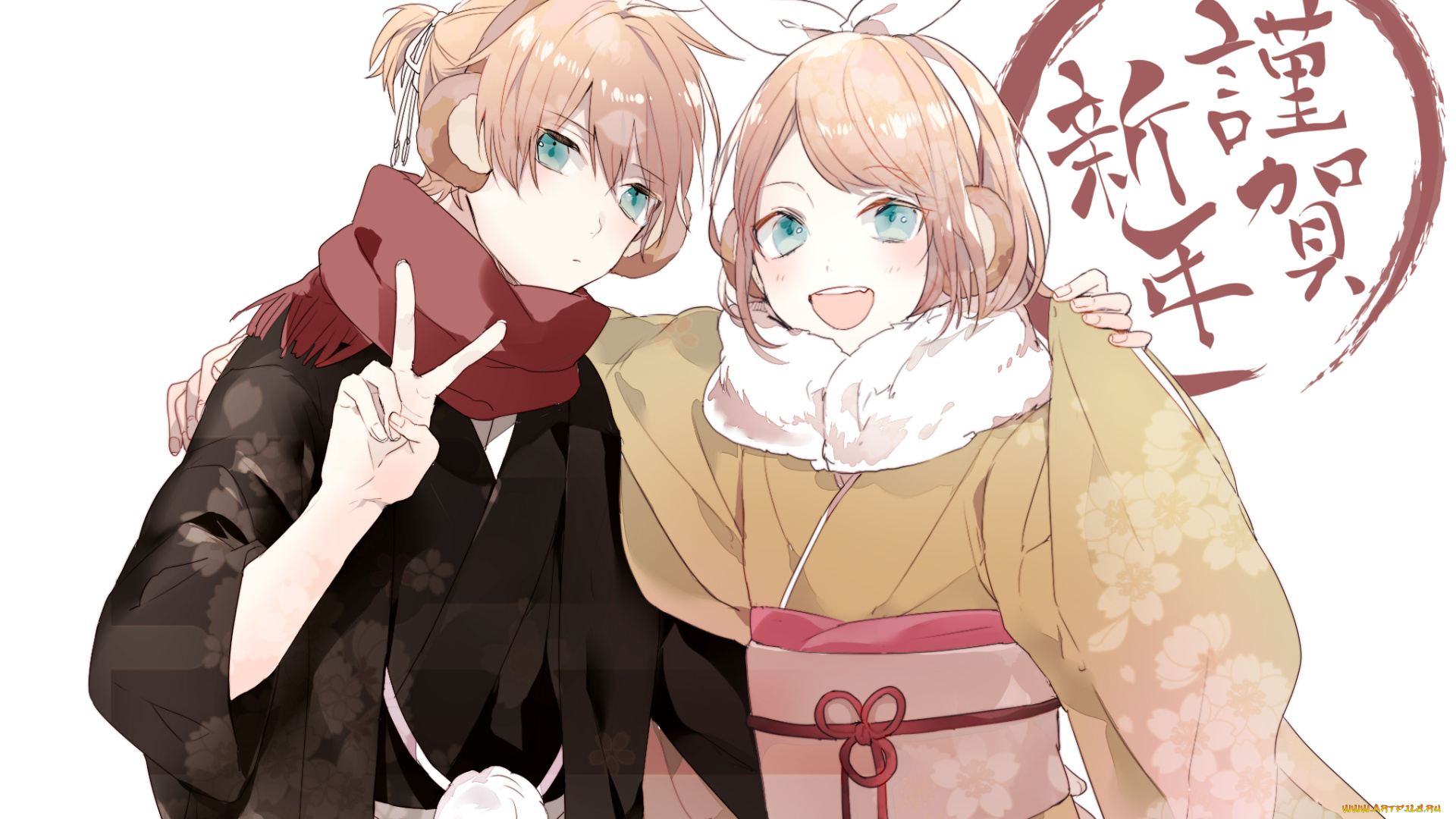 аниме, vocaloid, kagamine, mirrors