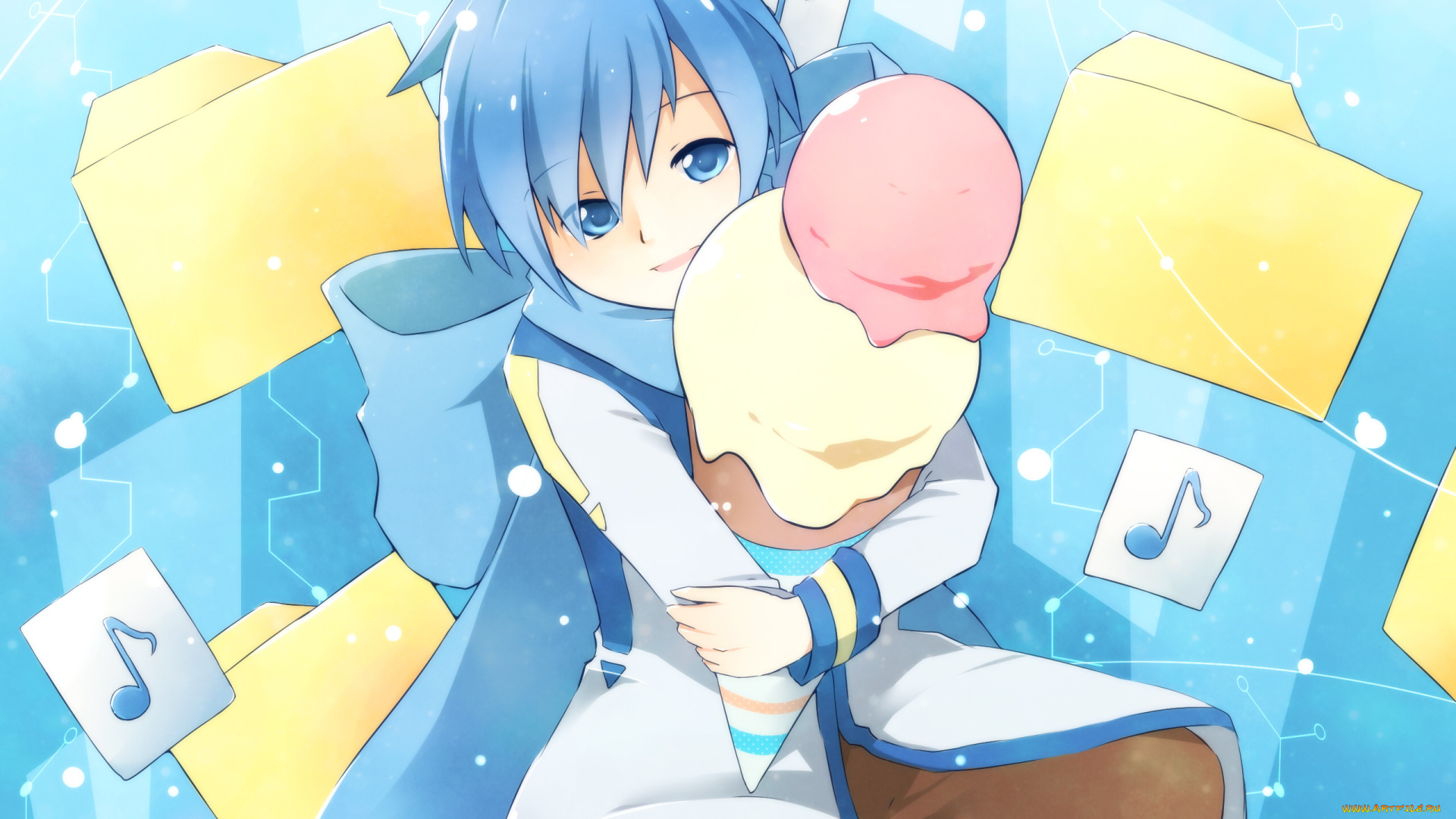 аниме, vocaloid, kaito