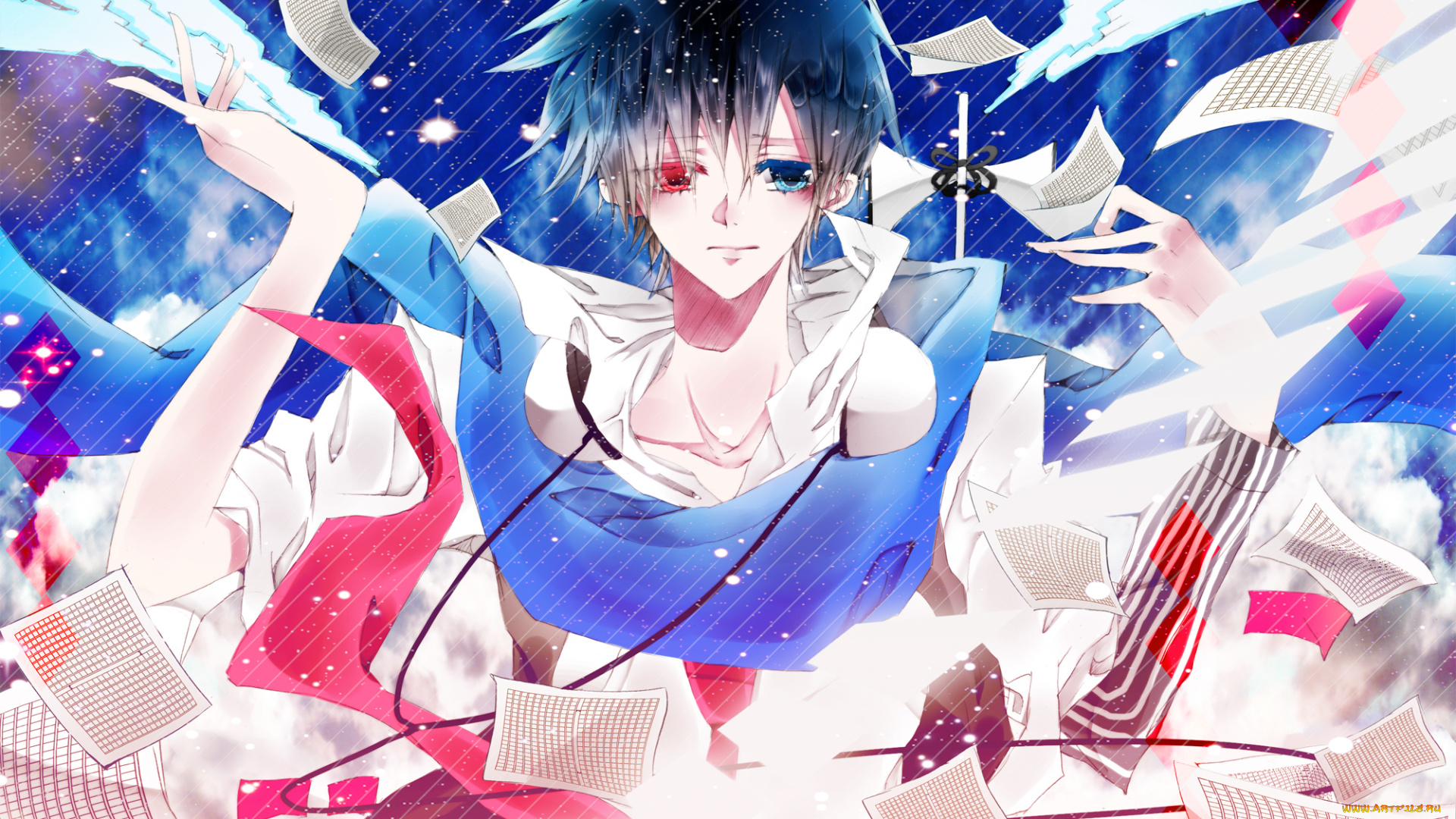 аниме, vocaloid, kaito