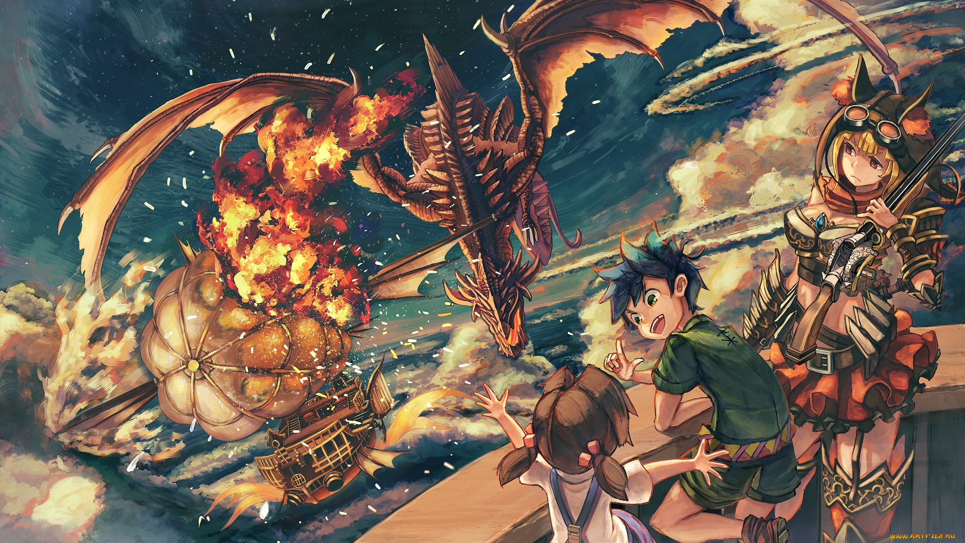 аниме, животные, , существа, original