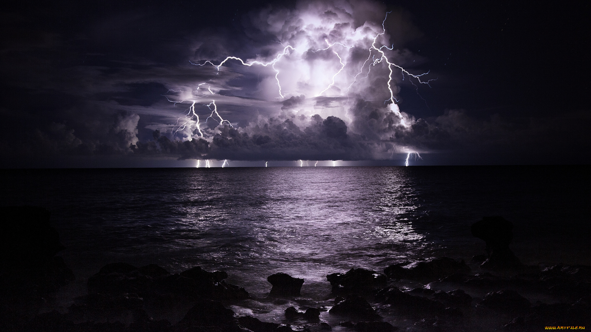 природа, молния, , гроза, шторм