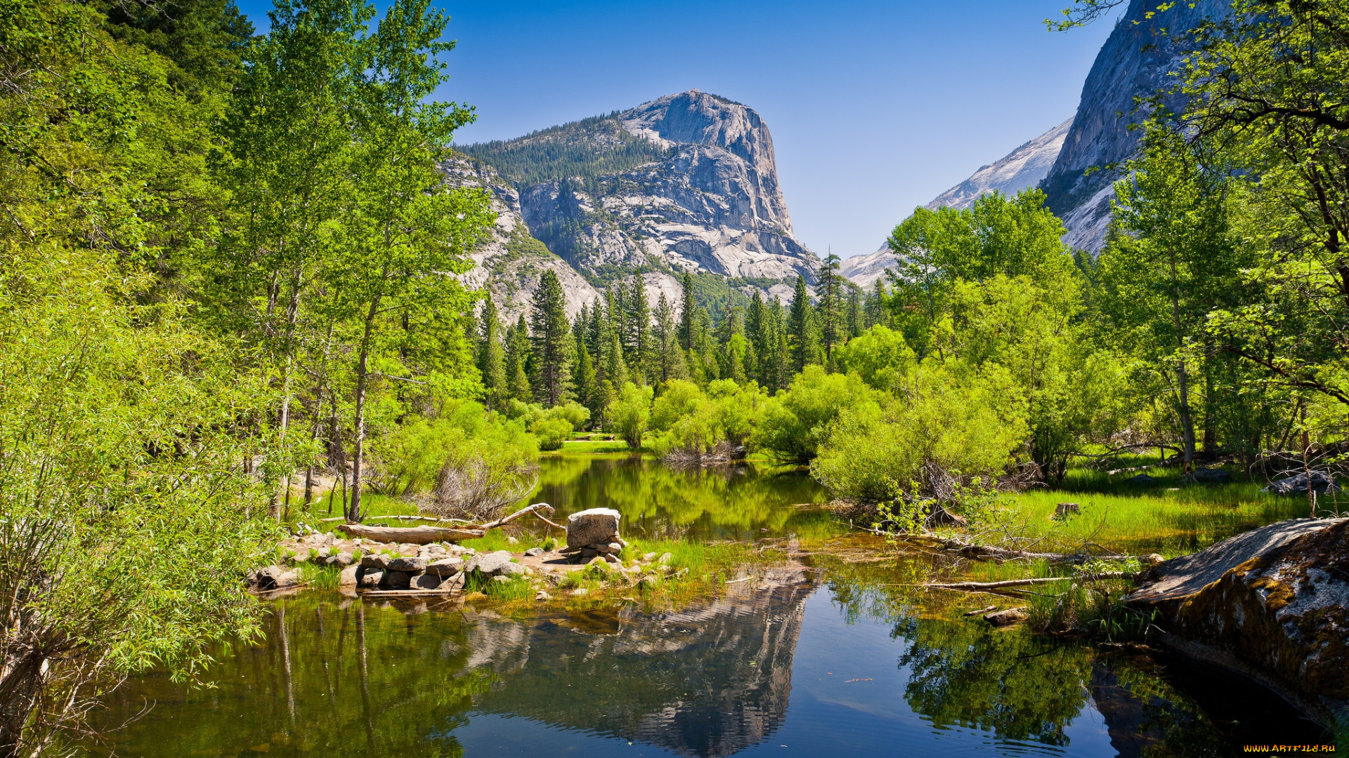 природа, реки, озера, река, горы, лес