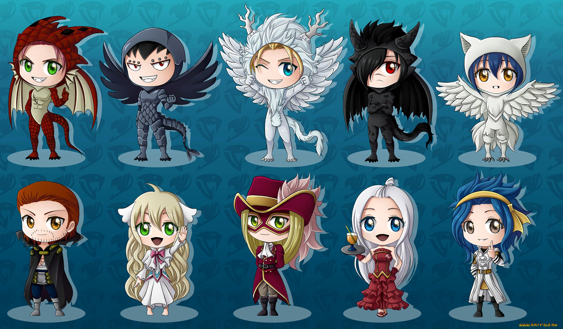 аниме, fairy, tail, малыши