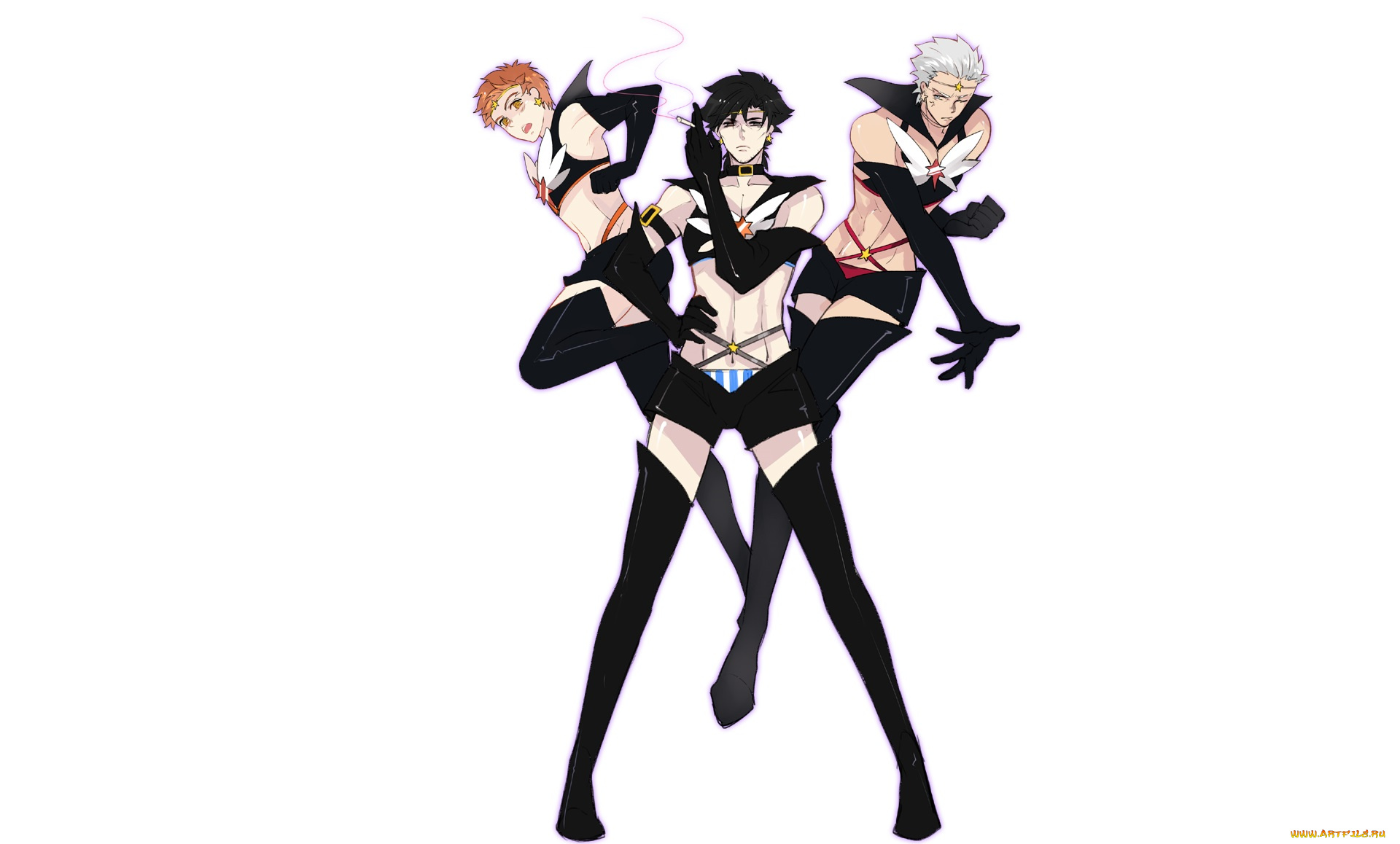 аниме, fate, stay, night, парни