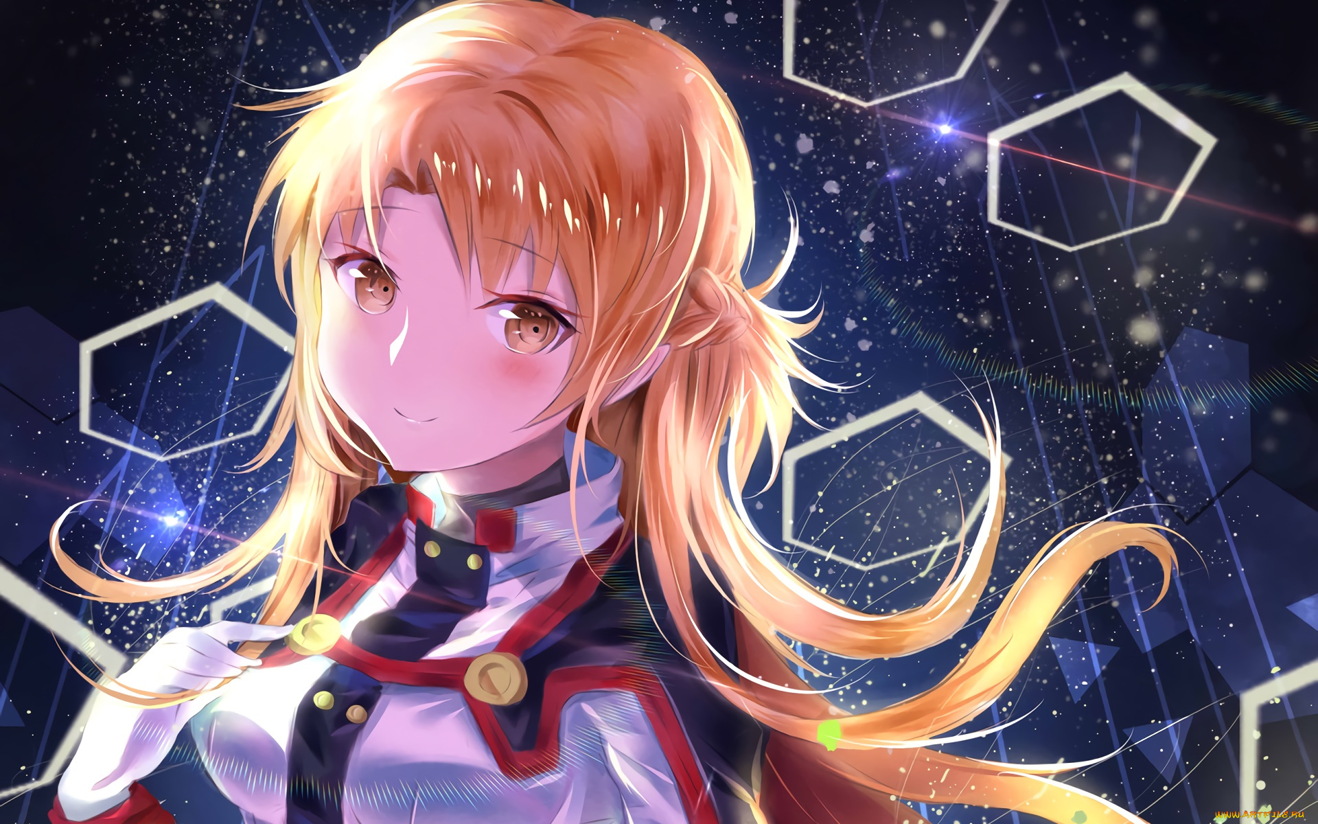 аниме, sword, art, online, девушка, фон, взгляд