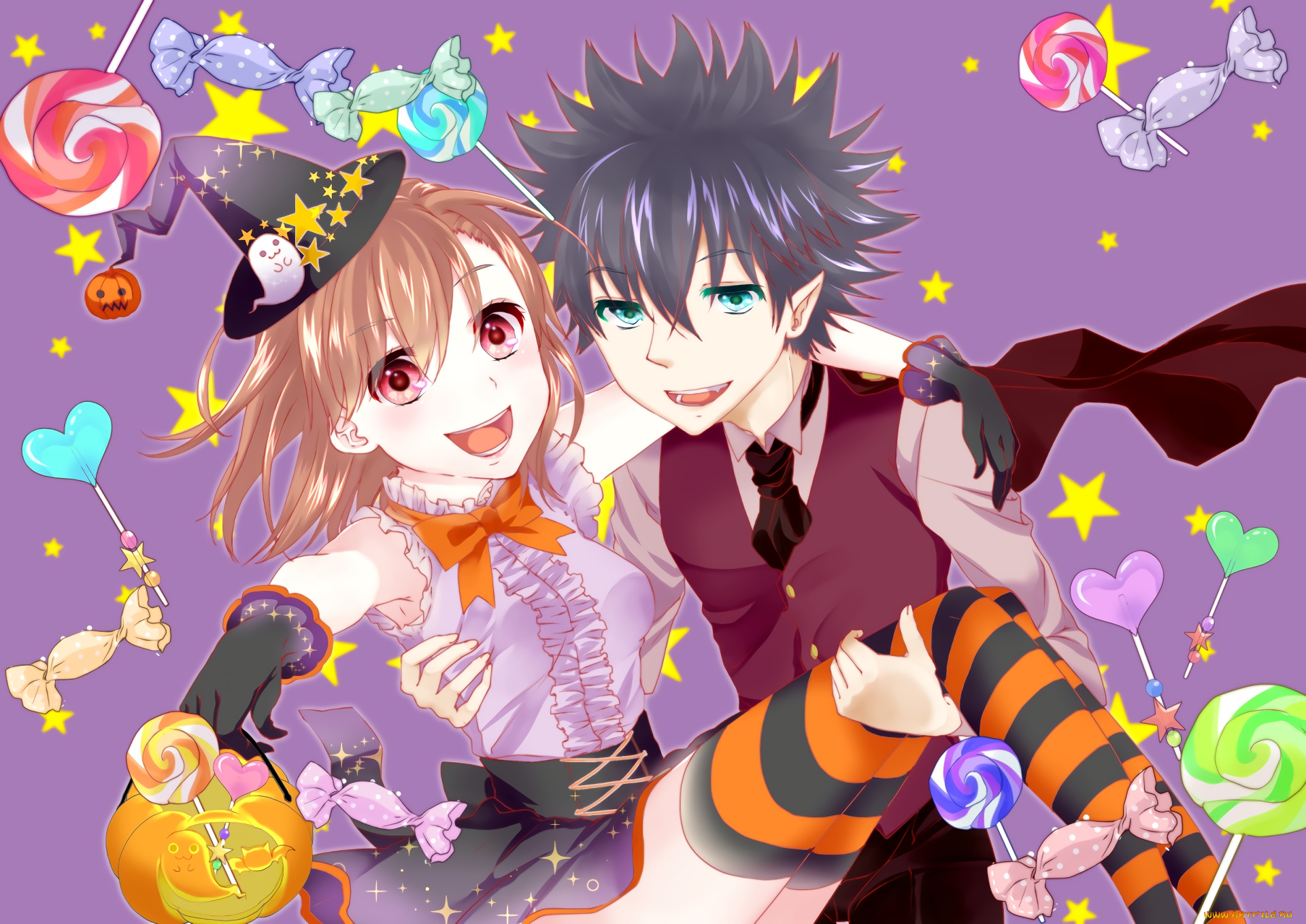 аниме, toaru, majutsu, no, index, девушки, фон, взгляд