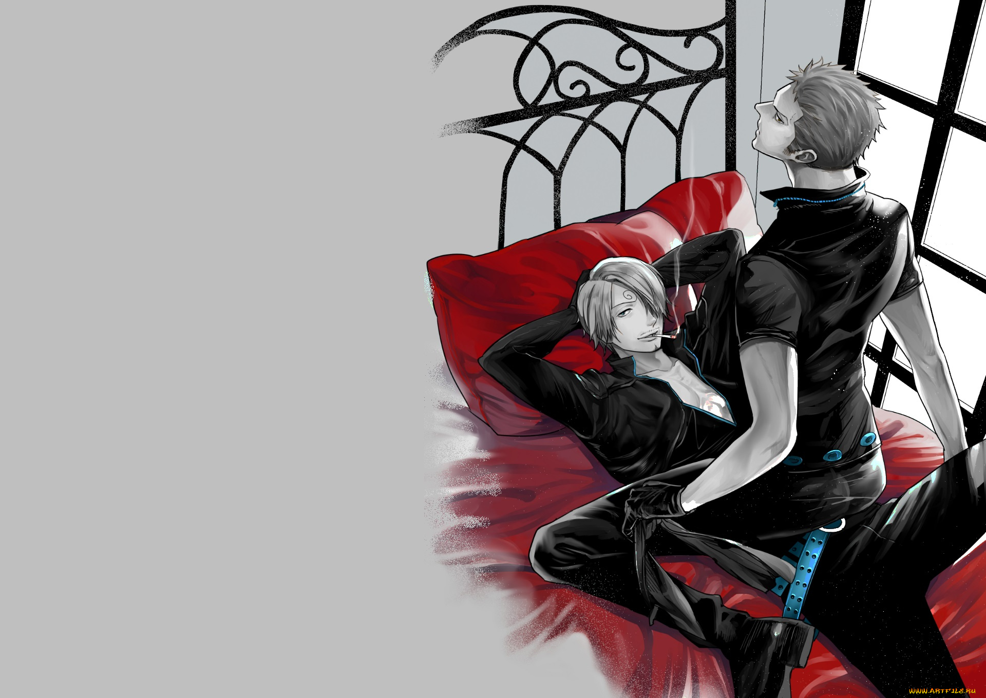 аниме, one, piece, парни