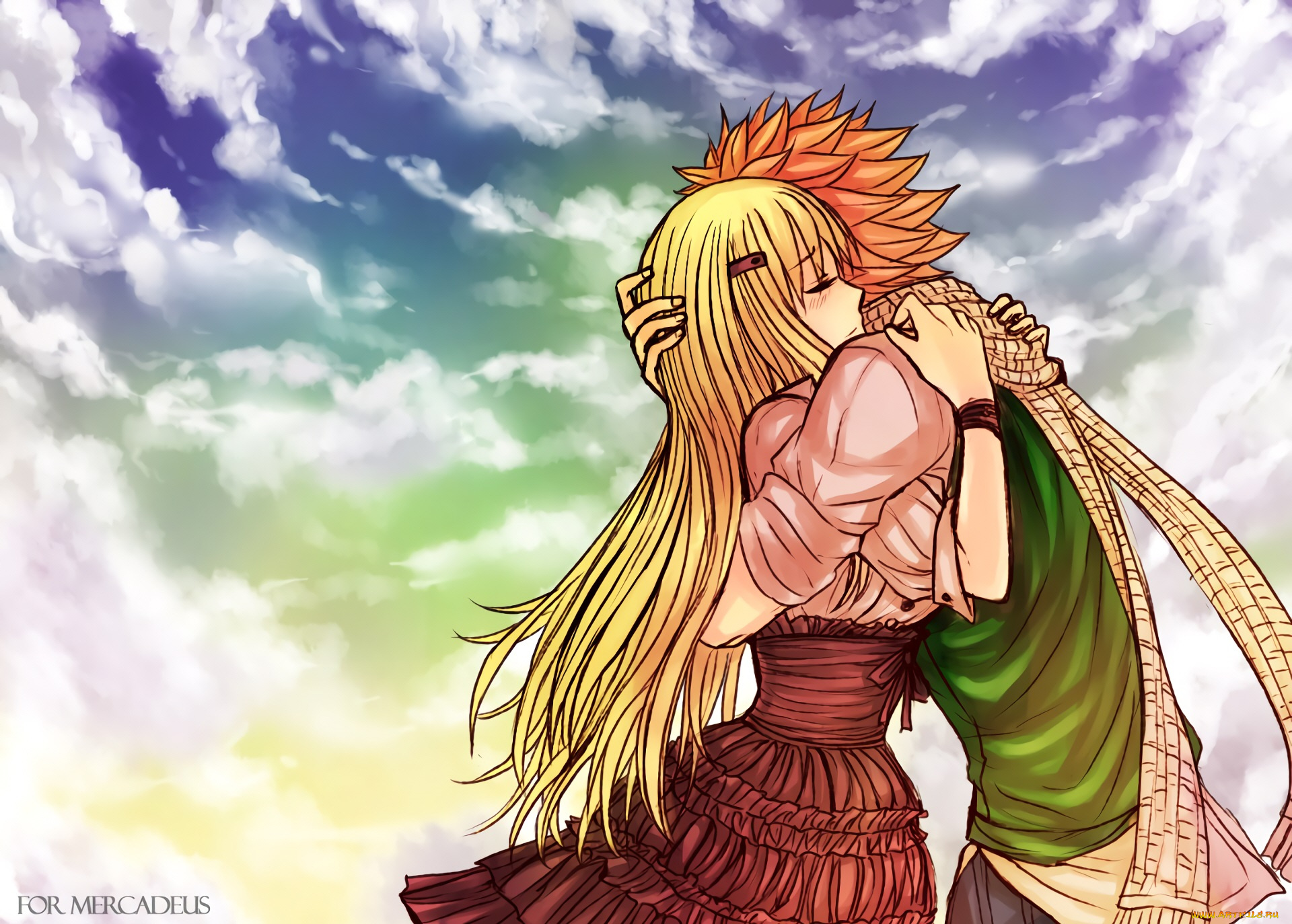 аниме, fairy, tail, хвост, феи