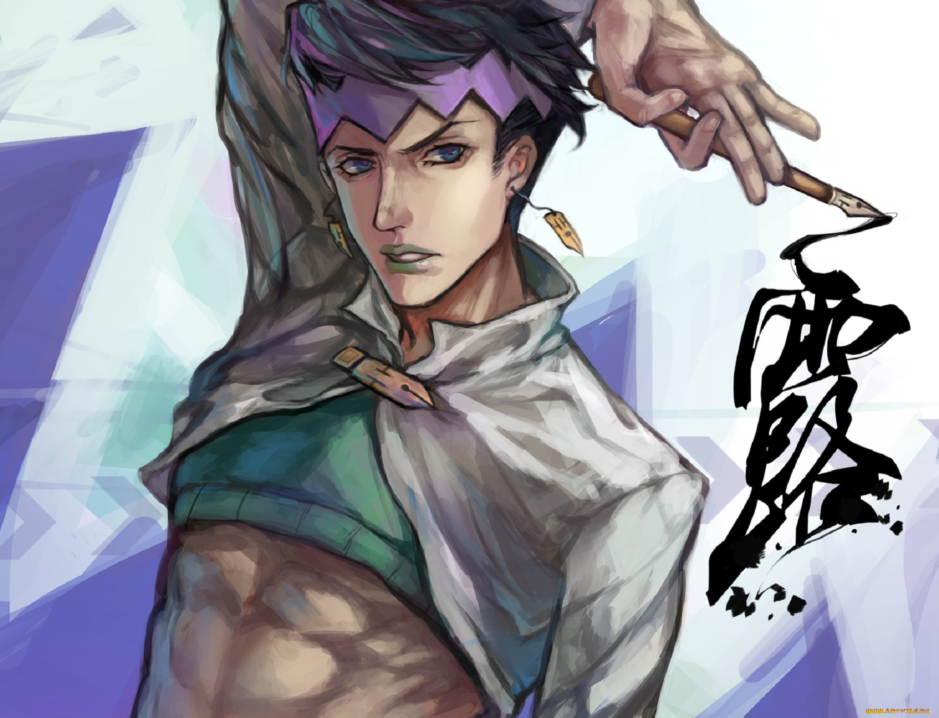 аниме, jojo`s, bizarre, adventure, парень