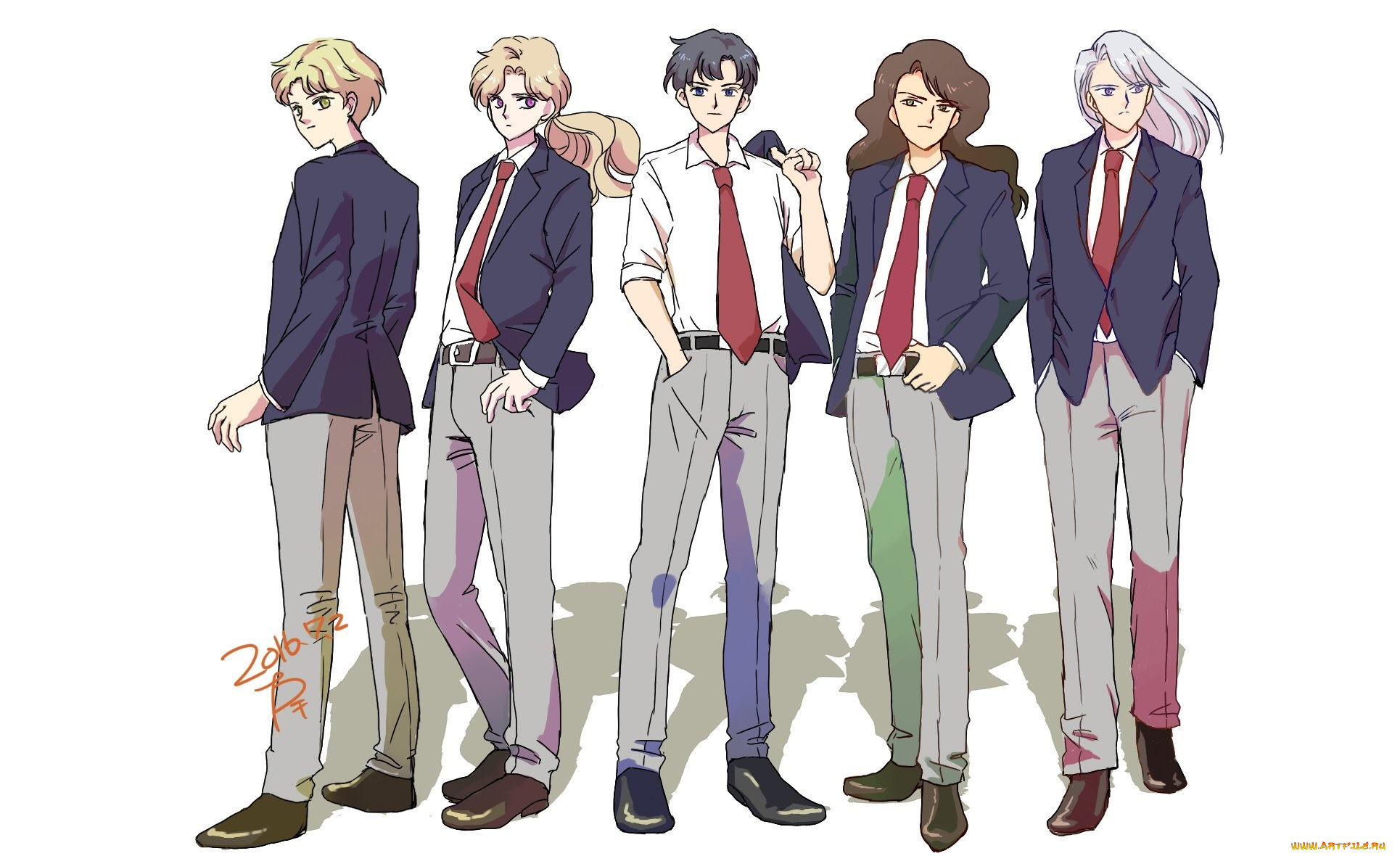 аниме, sailor, moon, парни