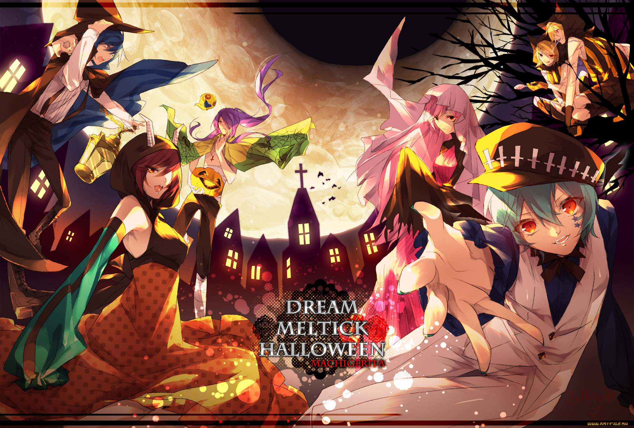 аниме, vocaloid, хеллоуин