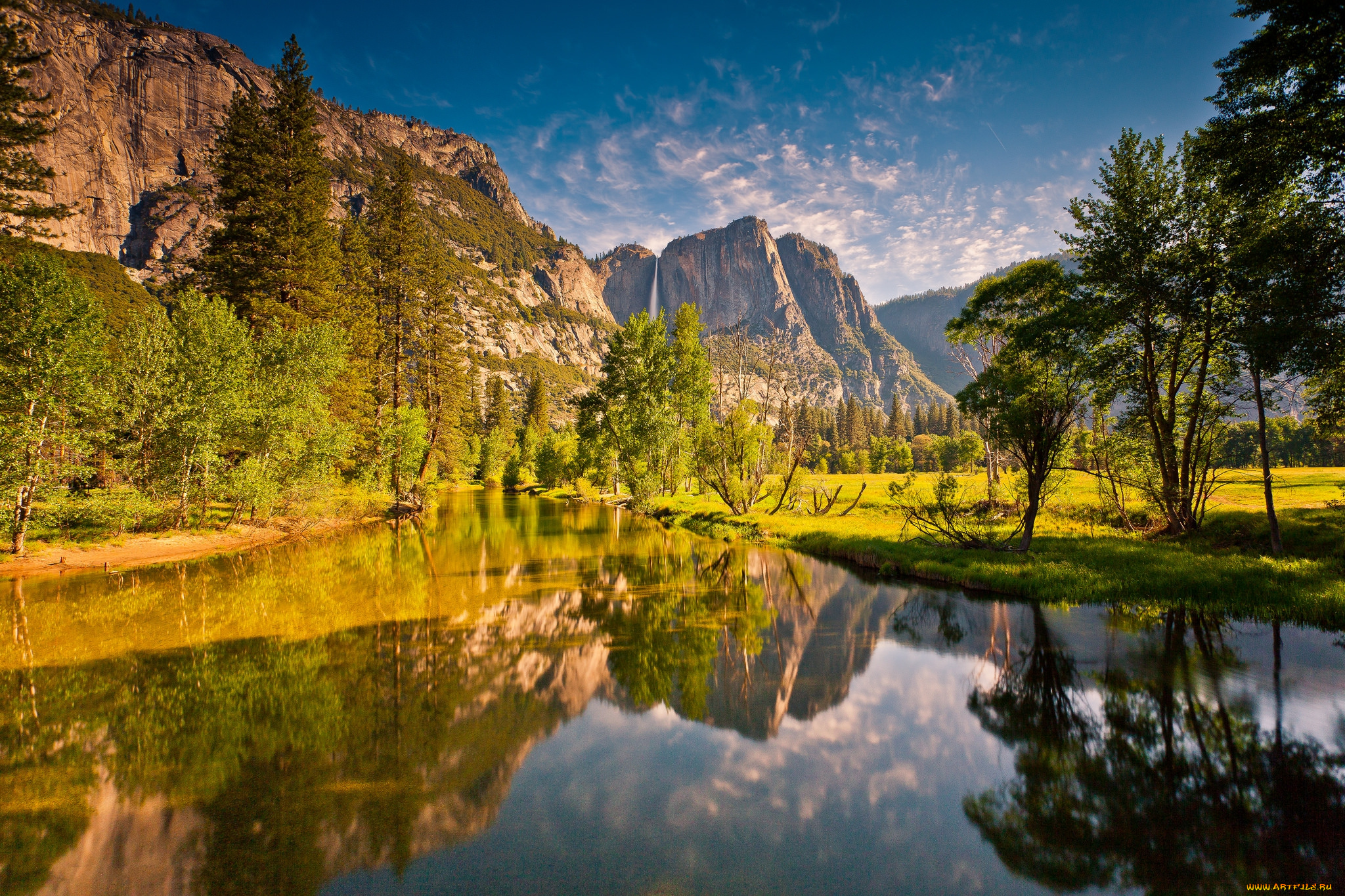 природа, реки, озера, лес, река, горы