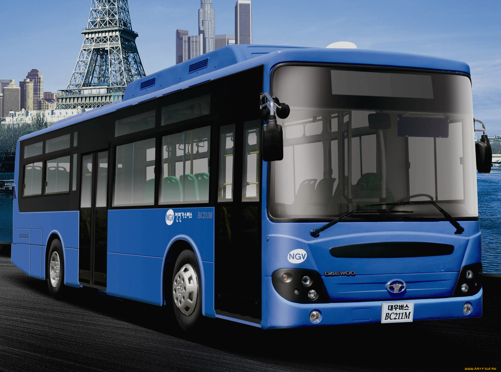 автомобили, автобусы, daewoo