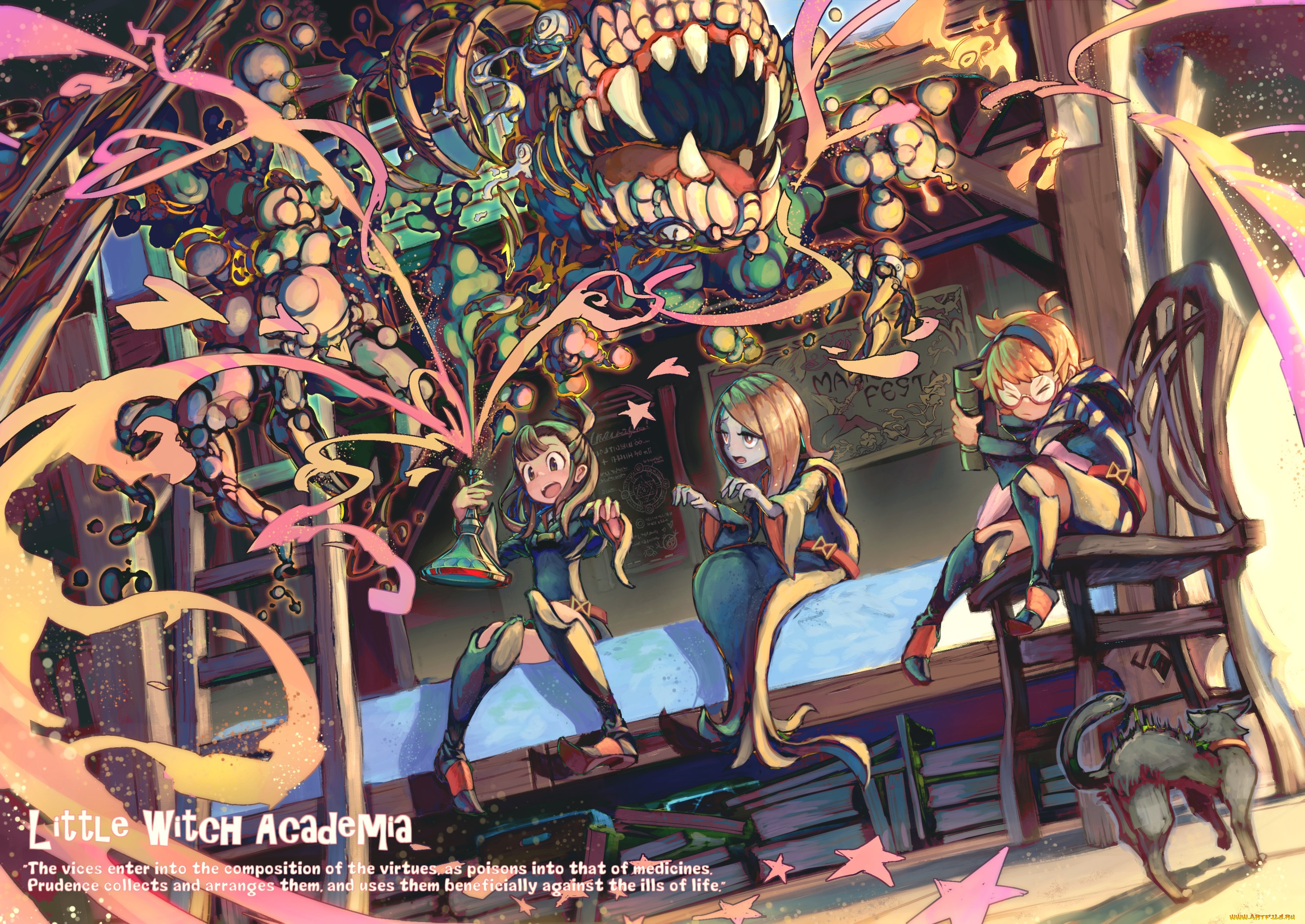 аниме, little, witch, academia, little, witch, academia