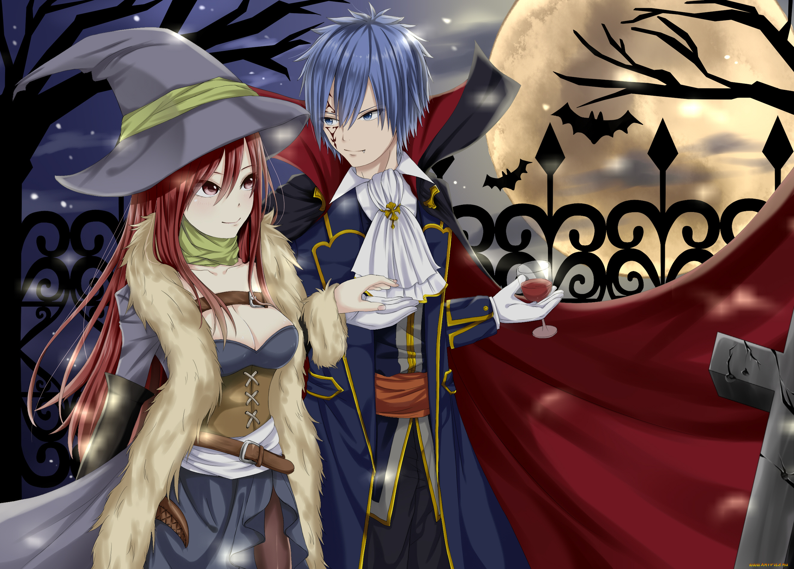 аниме, fairy, tail, пара