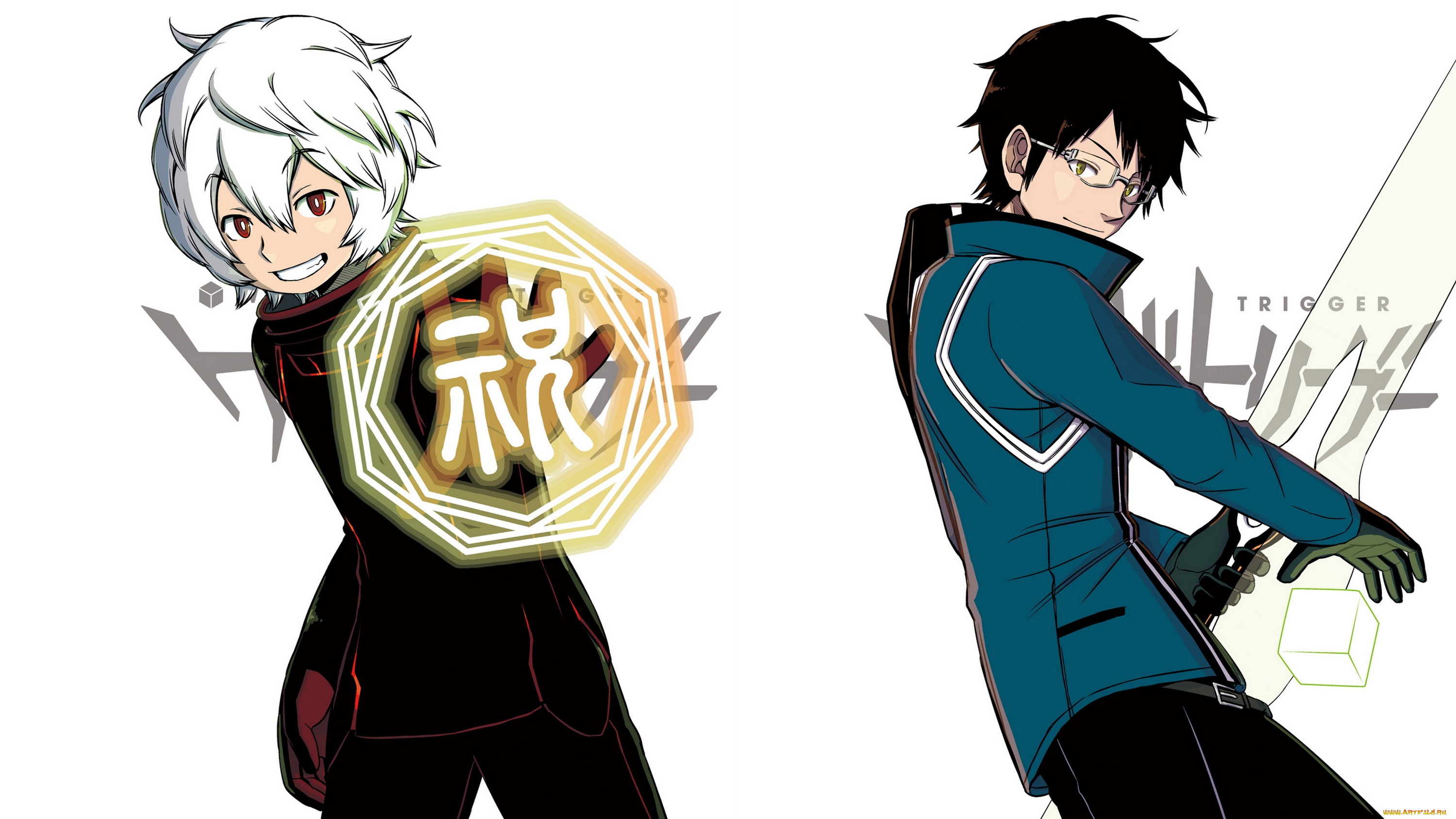 аниме, world, trigger, парни