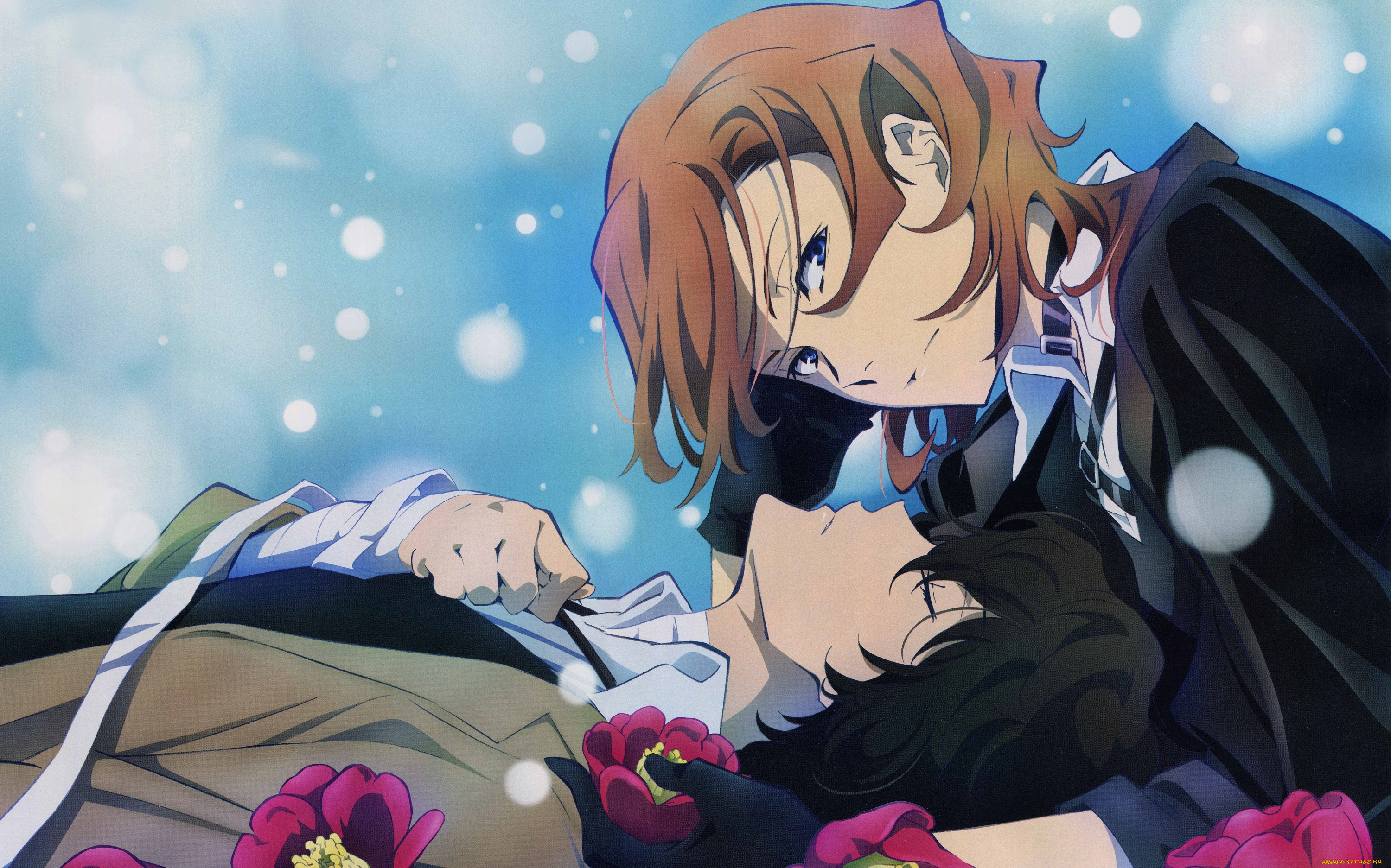 аниме, bungou, stray, dogs, парни