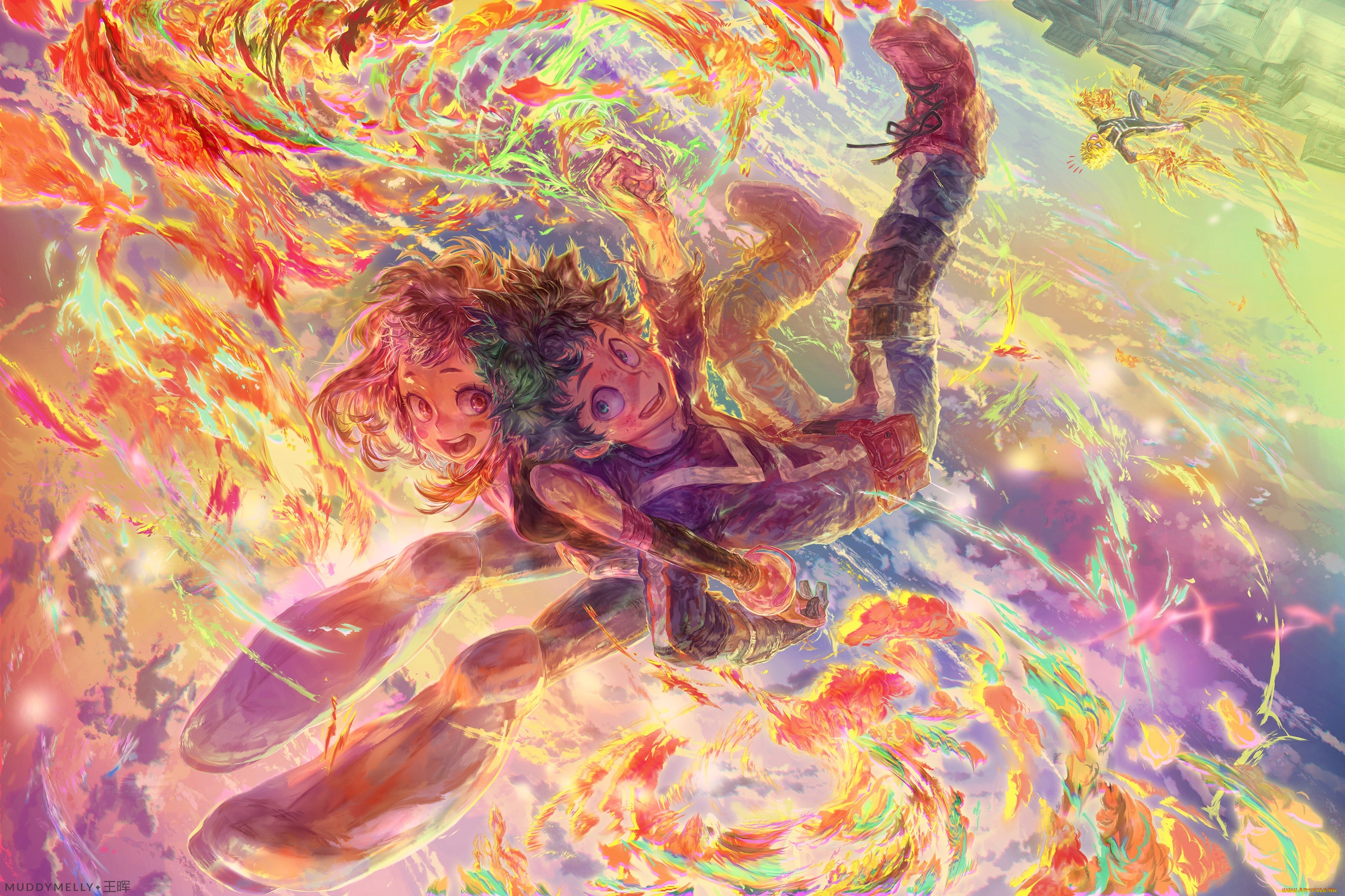 аниме, boku, no, hero, academia, герои