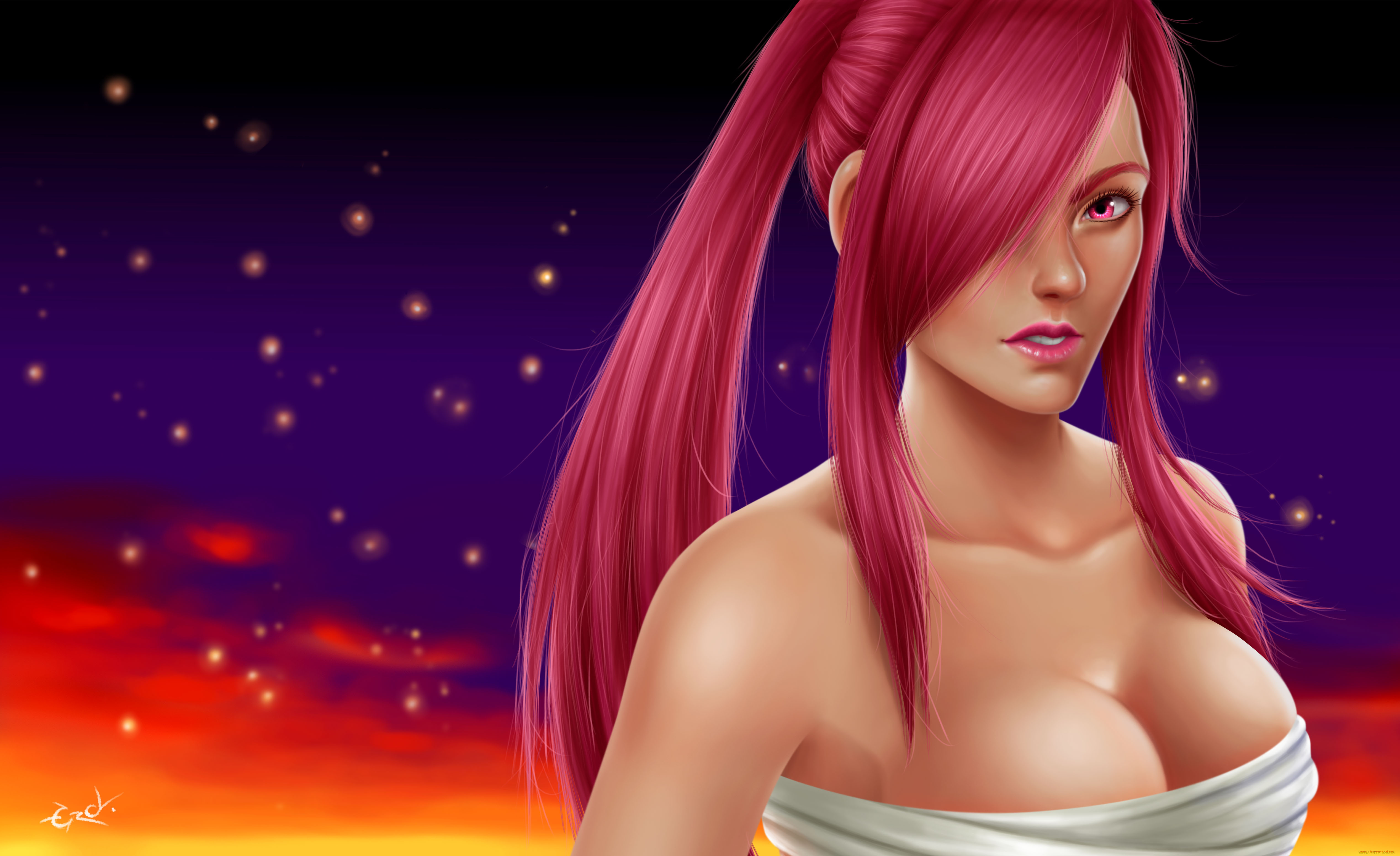 3д, графика, люди, , people, девушка, взгляд, фон