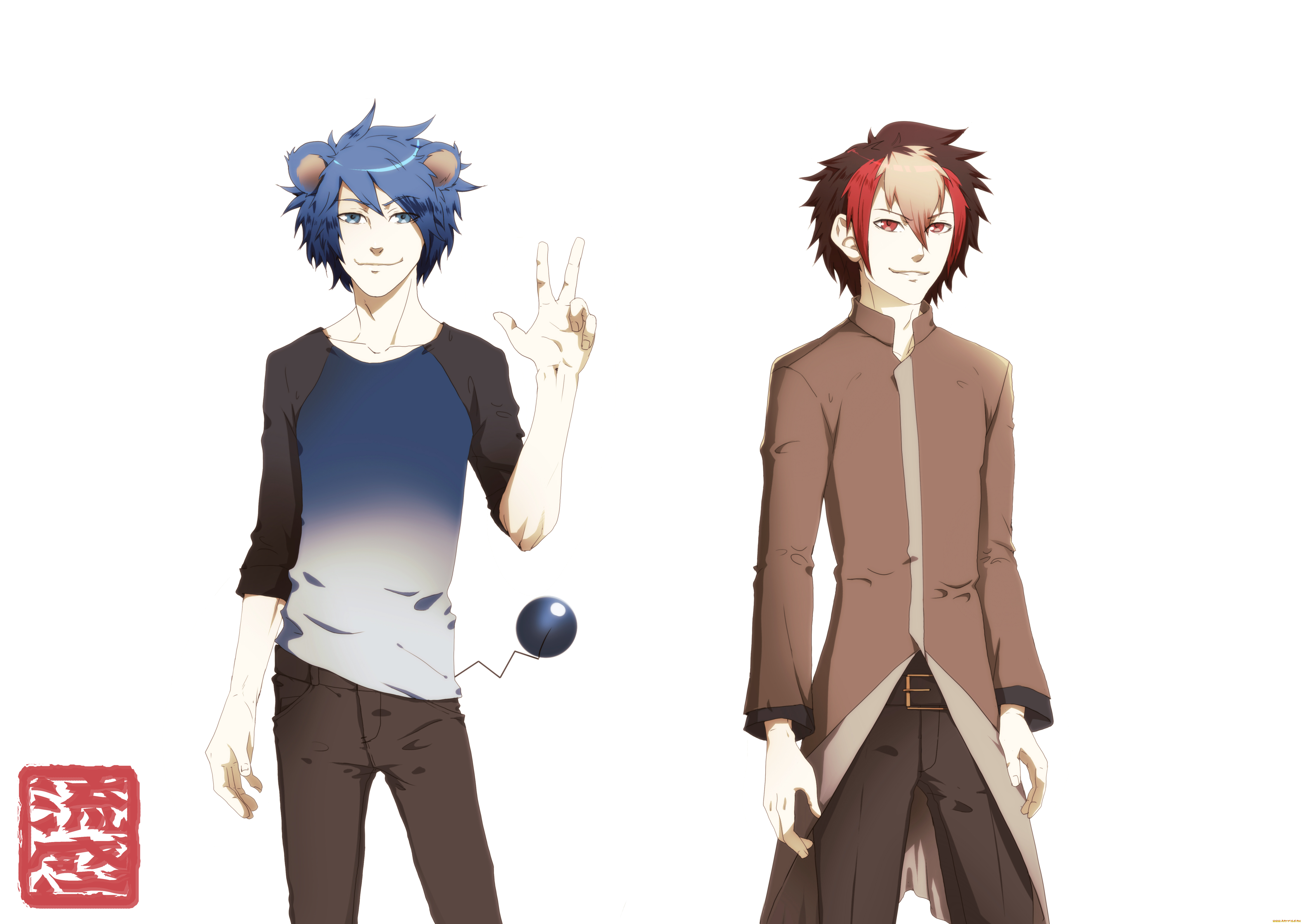 аниме, животные, , существа, парни