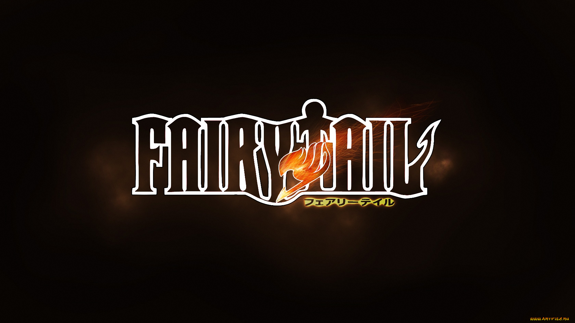 аниме, fairy, tail, надпись, эмблема, название, волшебство, гильдия