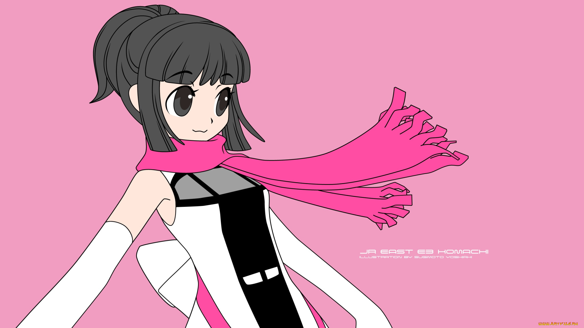 аниме, unknown, , другое, , взгляд, девушка, фон