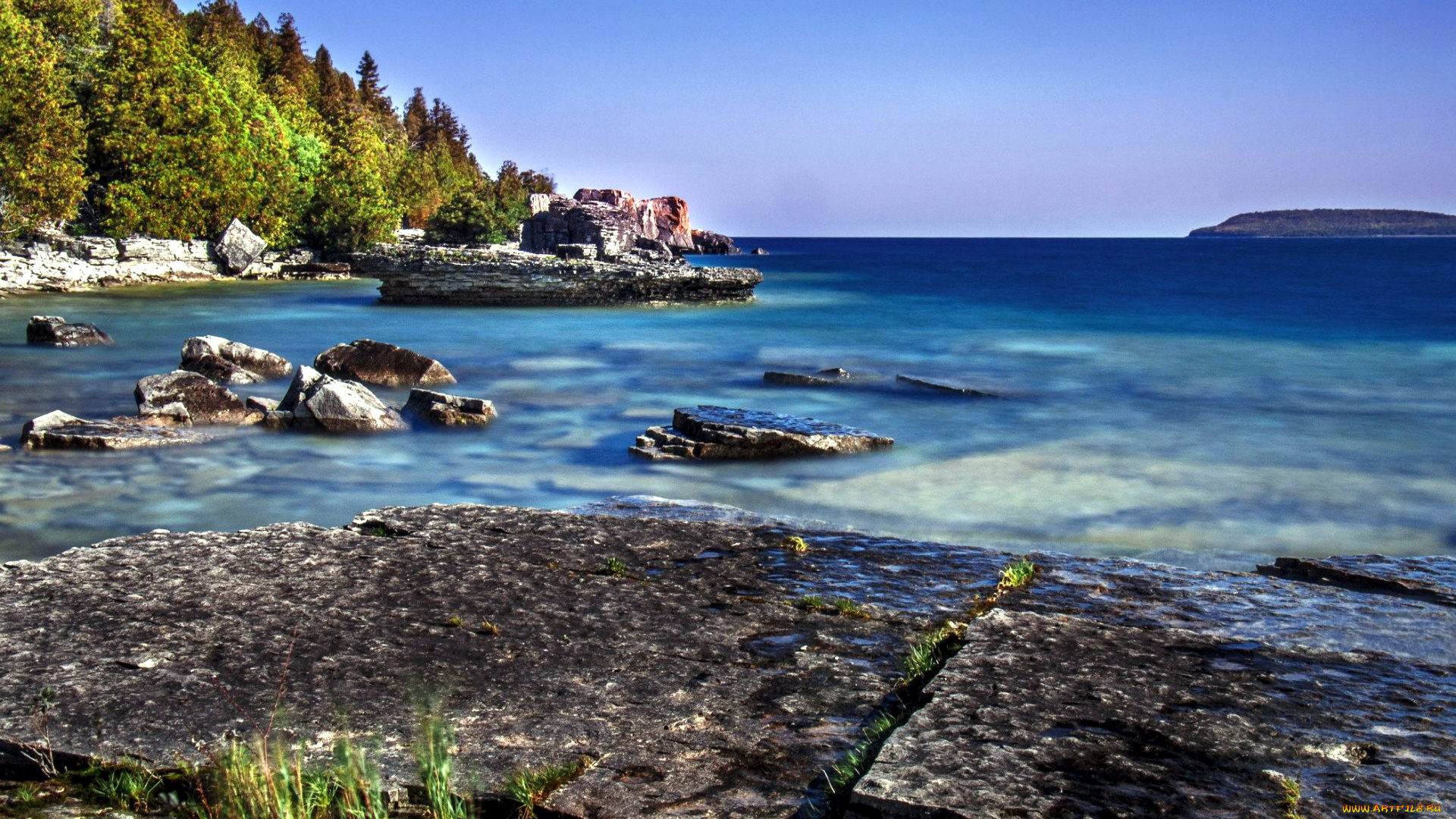 природа, побережье, камни, скалы