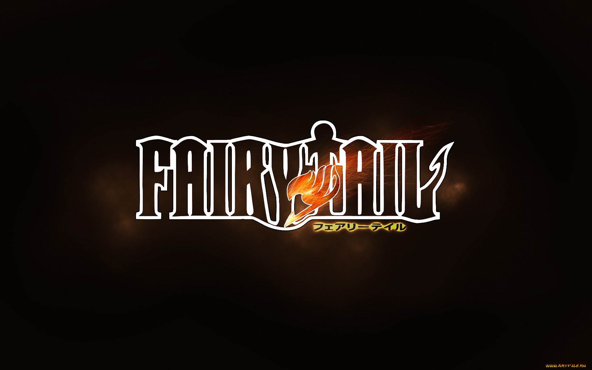 аниме, fairy, tail, надпись, эмблема, название, волшебство, гильдия