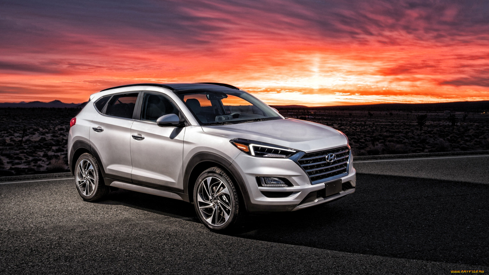 2019, hyundai, tucson, автомобили, hyundai, tucson, корейские, белый, кроссовер, вид, спереди, новый, экстерьер