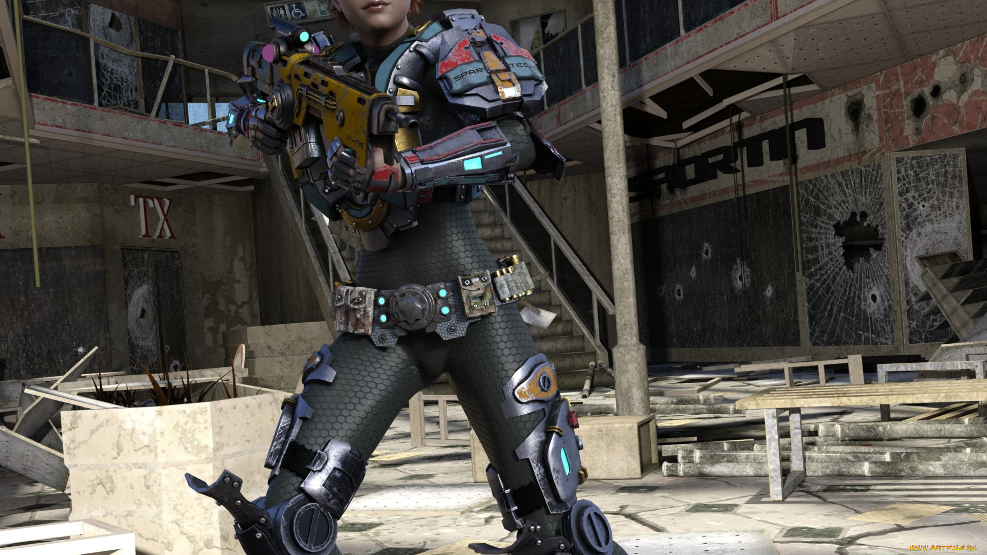 3д, графика, фантазия, , fantasy, фон, взгляд, девушка