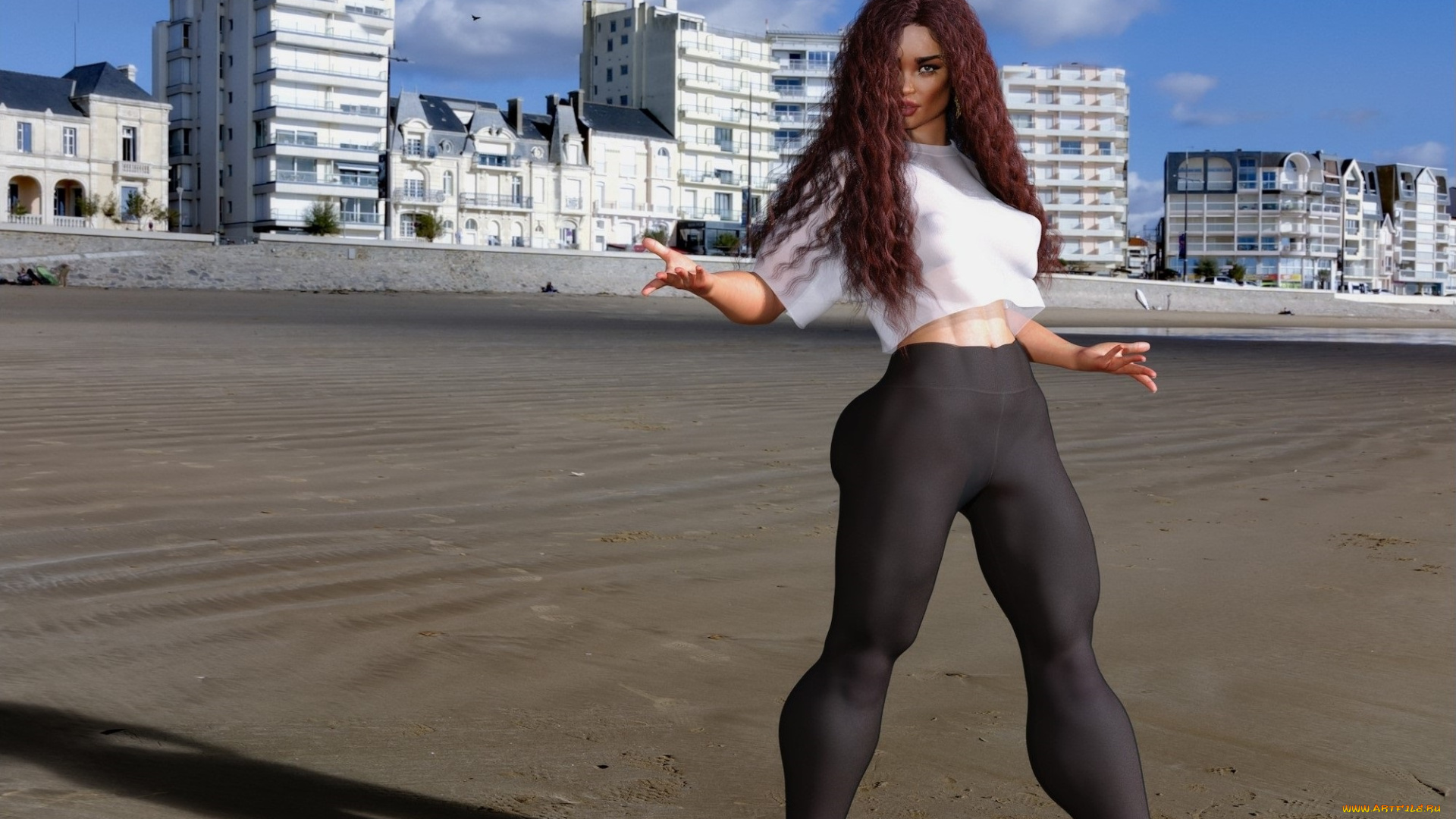 3д, графика, люди, , people, фон, взгляд, девушка