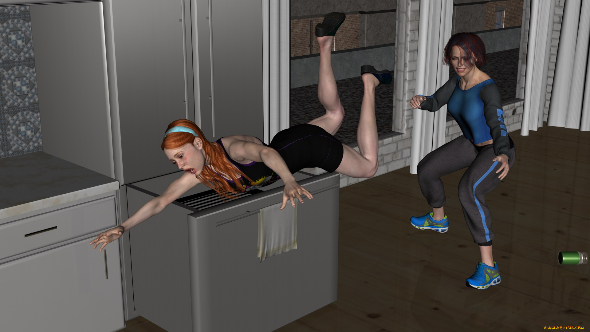 3д, графика, люди, , people, фон, взгляд, девушки