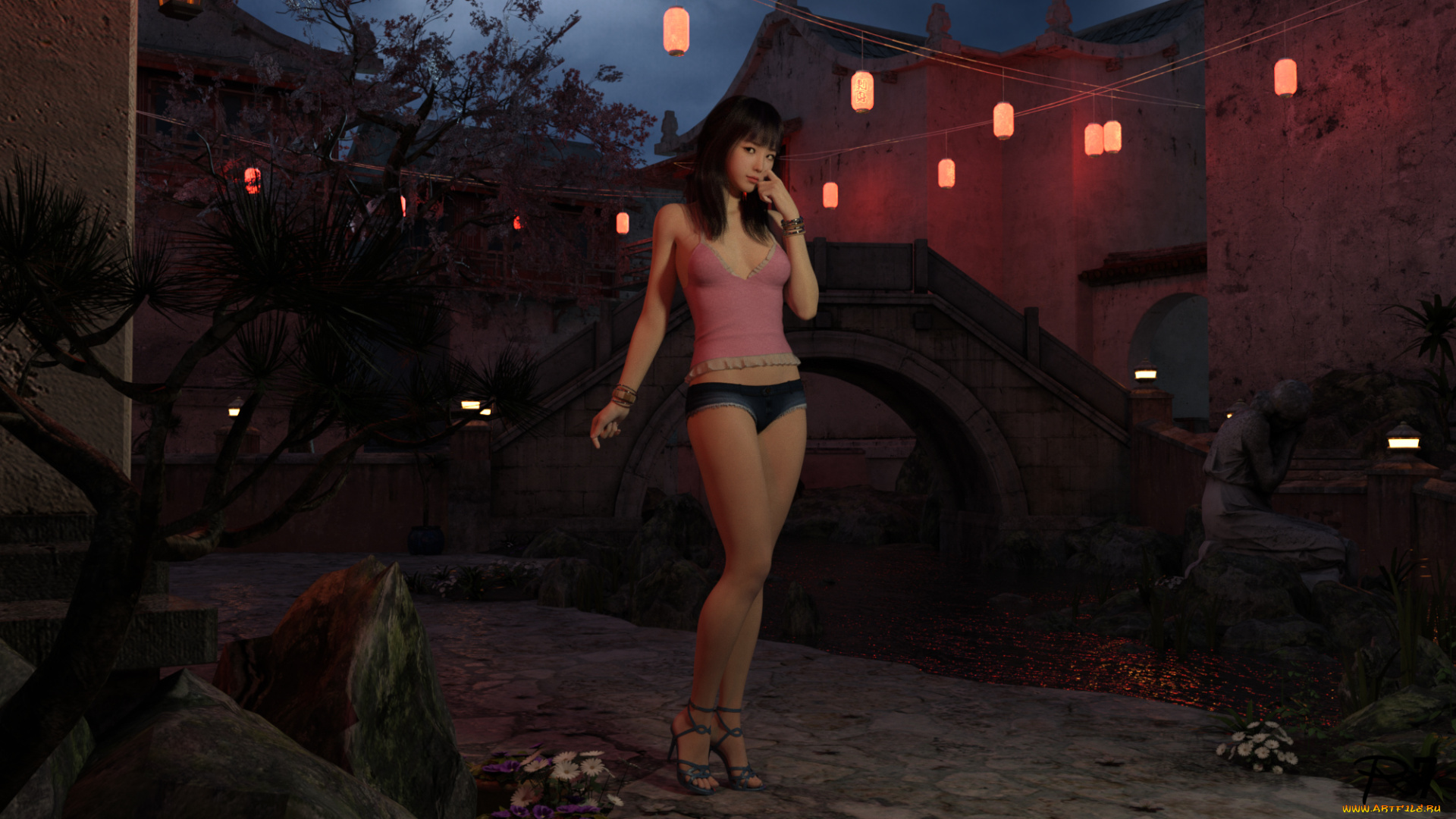 3д, графика, люди, , people, фон, взгляд, девушка