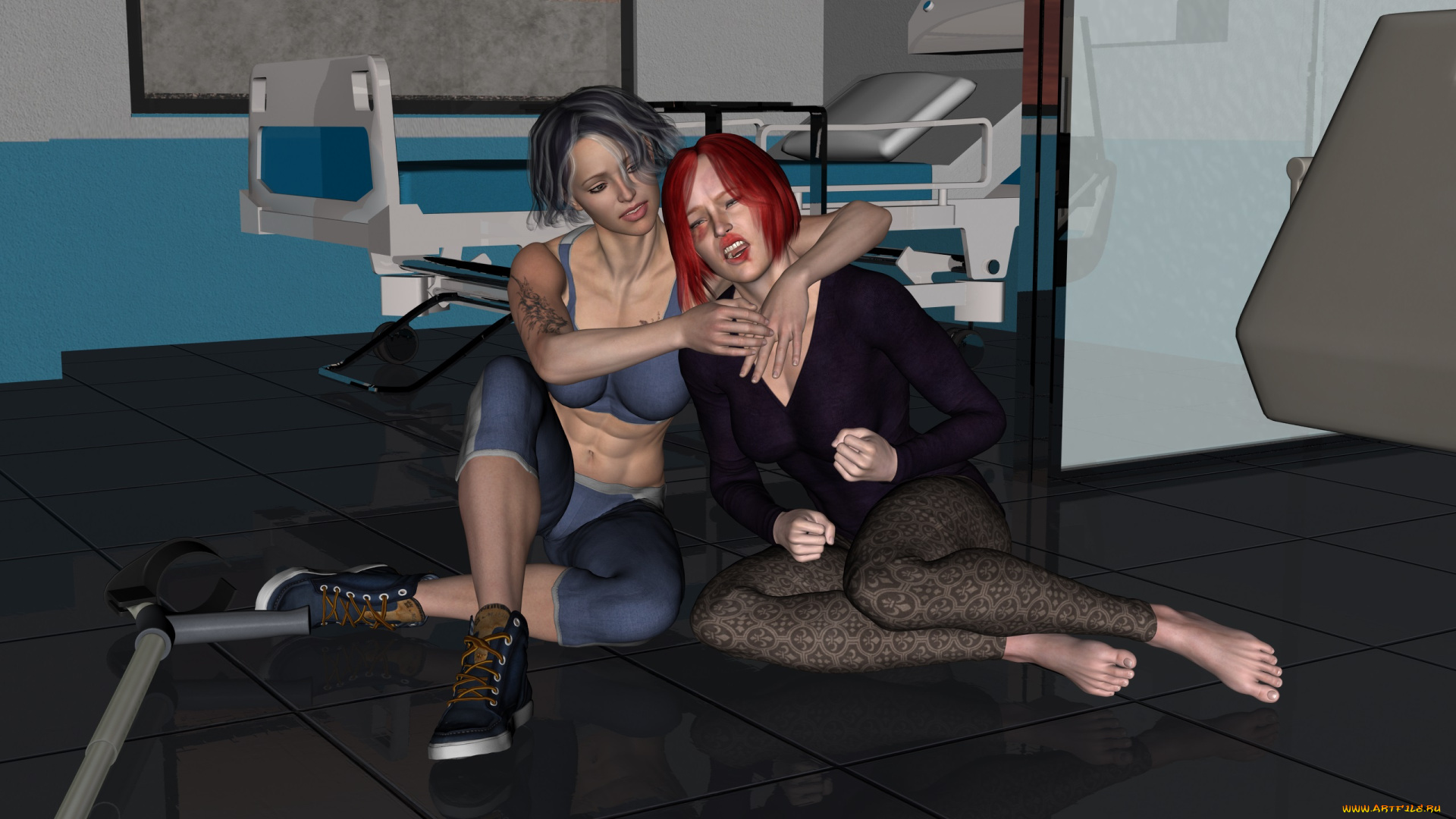 3д, графика, люди, , people, взгляд, фон, девушки