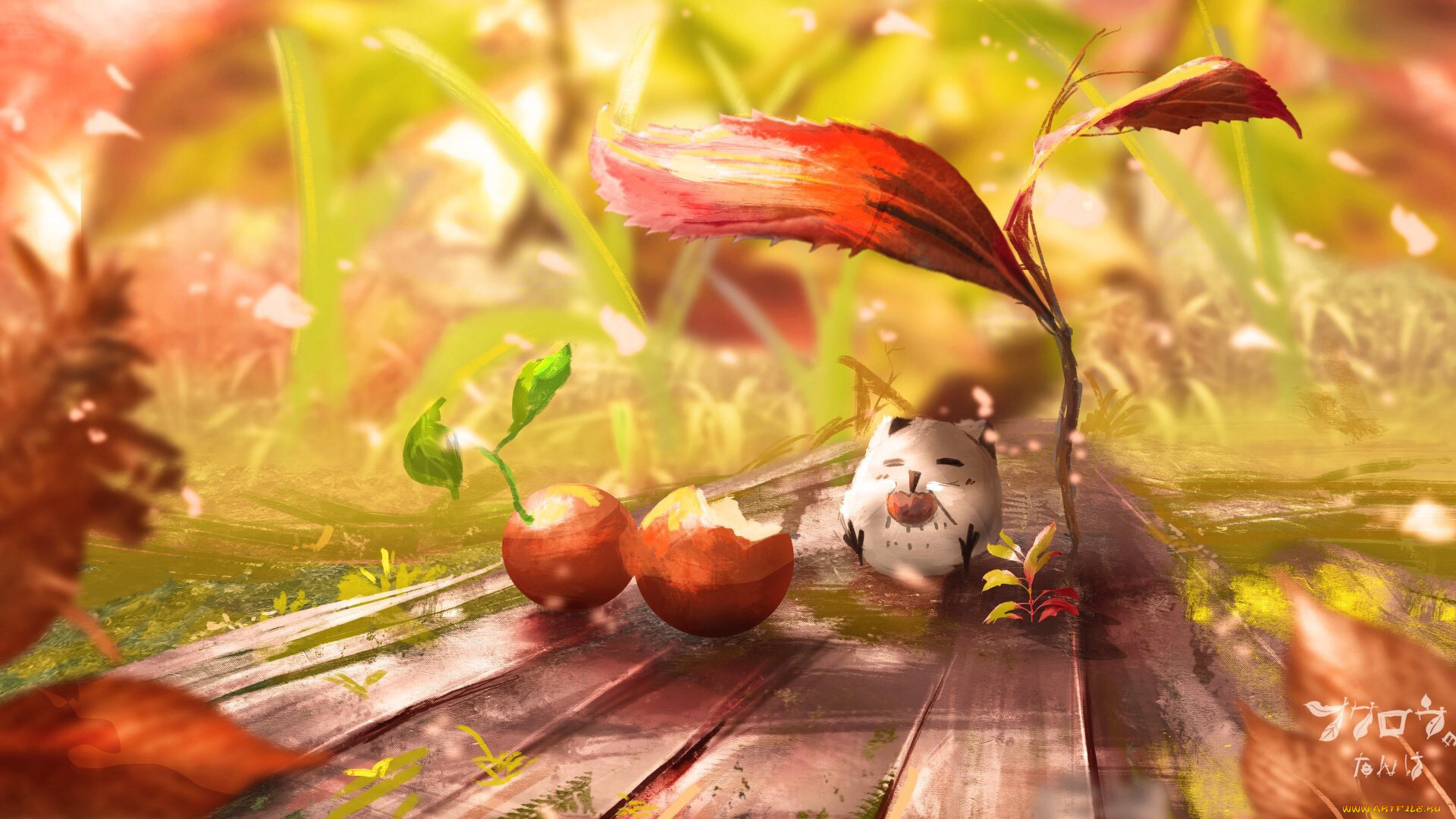 рисованное, животные, малыш