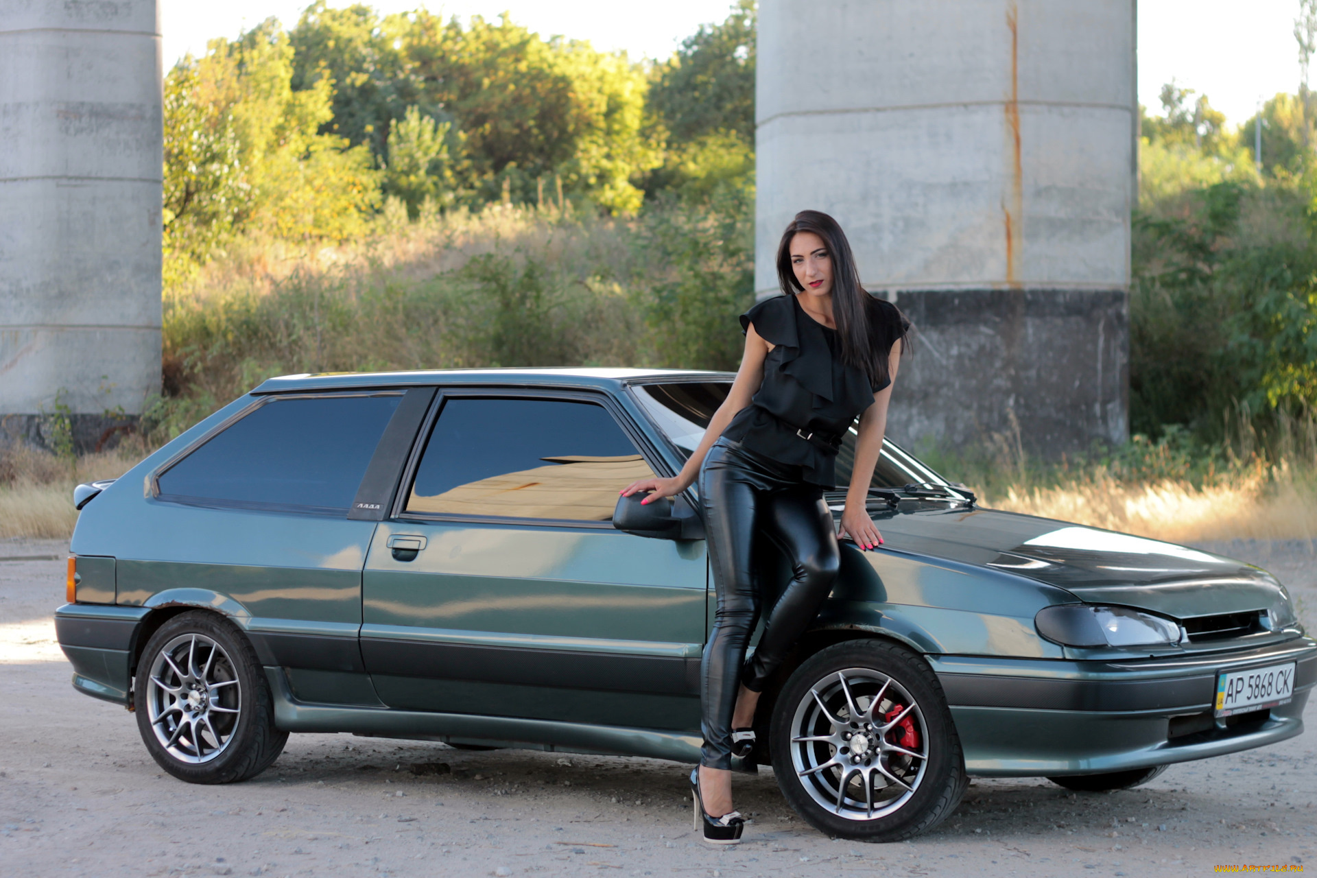 ваз-, 2113, автомобили, -авто, с, девушками, брюнетка, девушка, лада, ваз-, 2113, автомобиль