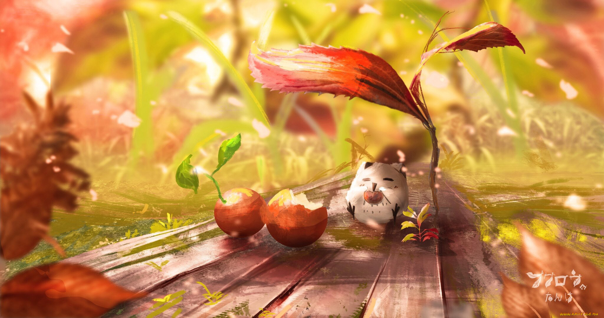 рисованное, животные, малыш