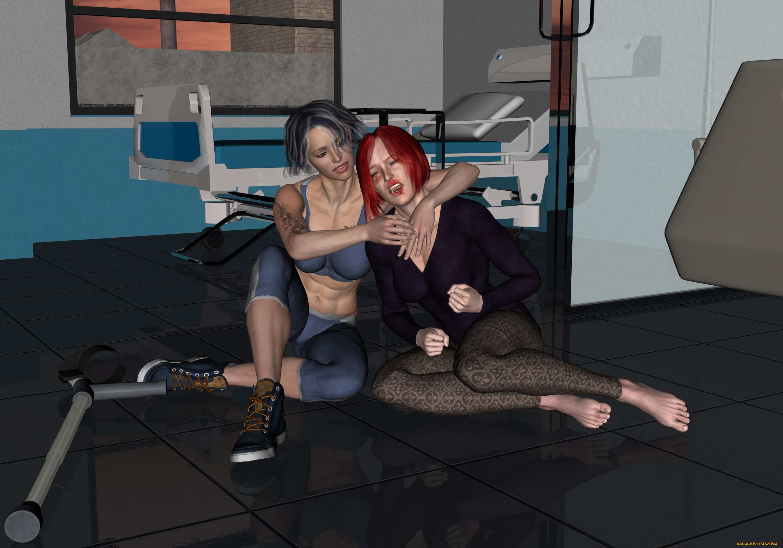 3д, графика, люди, , people, взгляд, фон, девушки