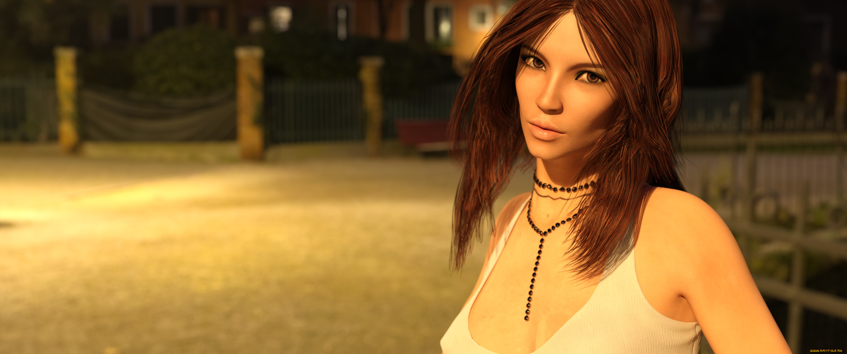 3д, графика, портрет, , portraits, фон, взгляд, девушка