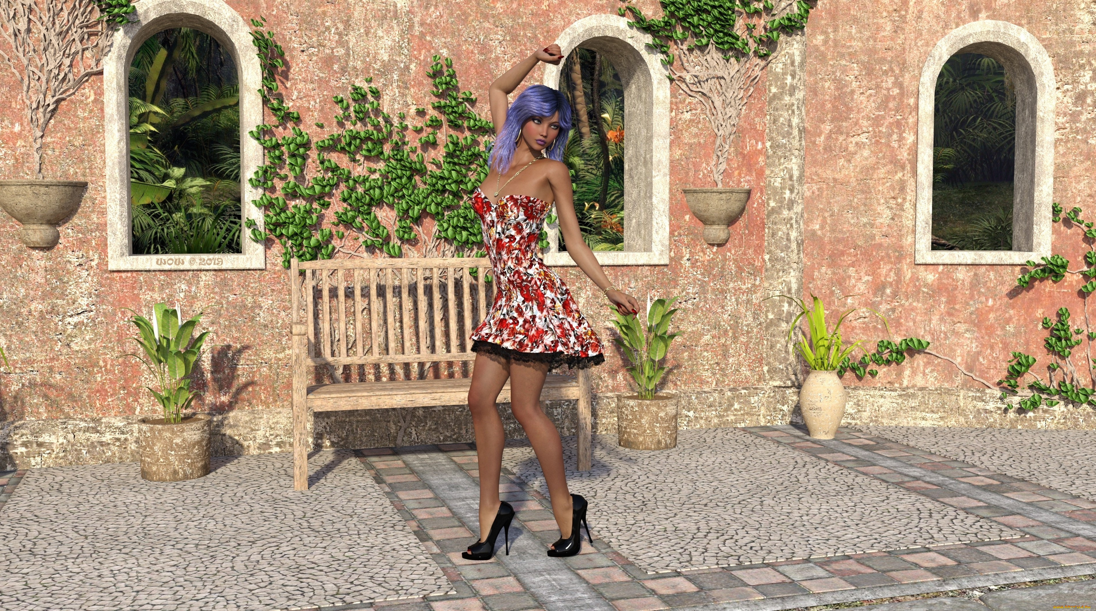 3д, графика, люди, , people, фон, взгляд, девушка