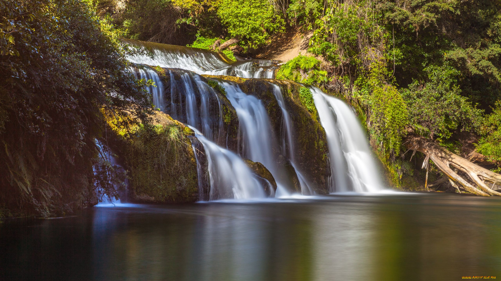 природа, водопады, поток, водопад, вода