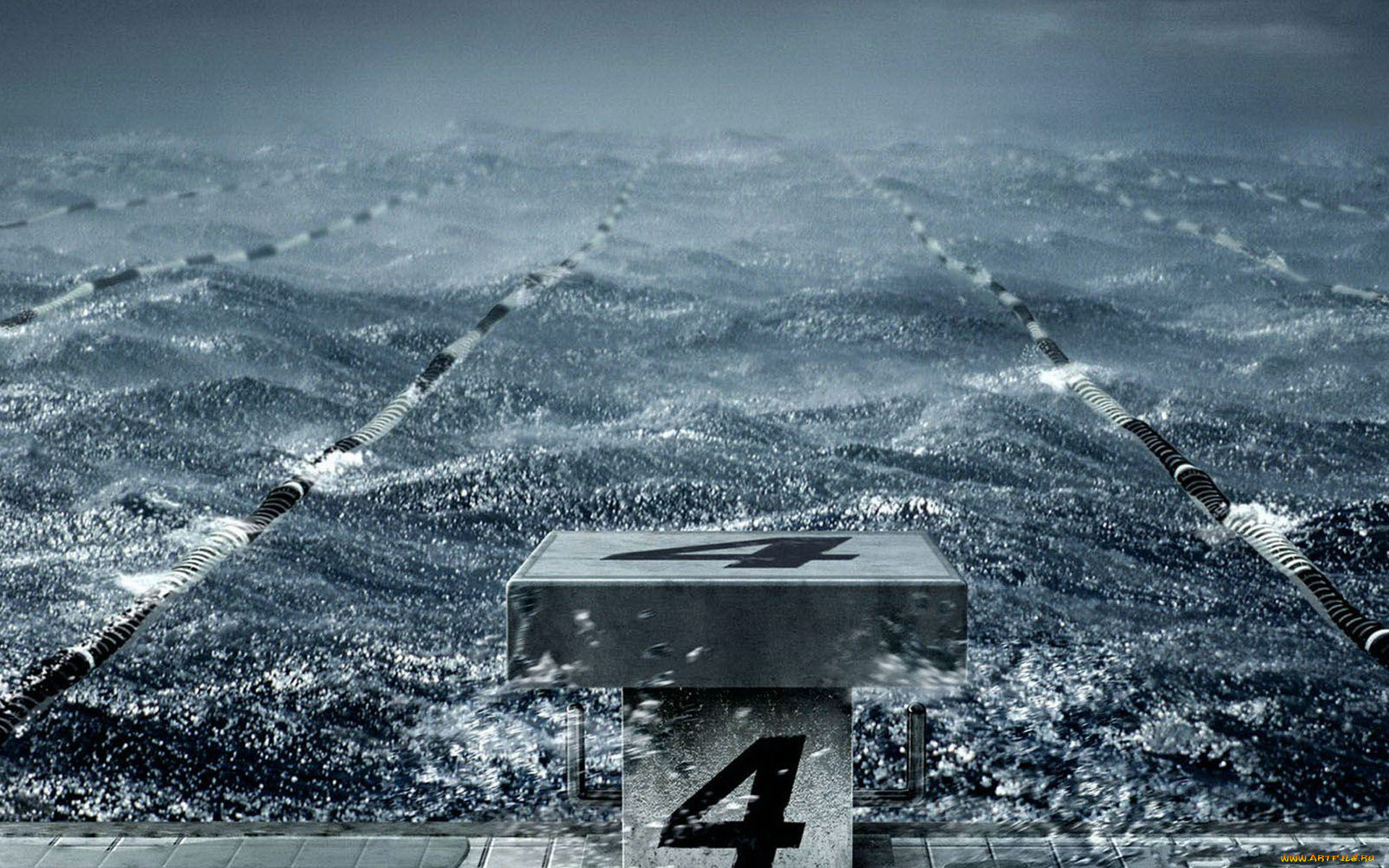 разное, компьютерный, дизайн, дорожки, волны, шторм